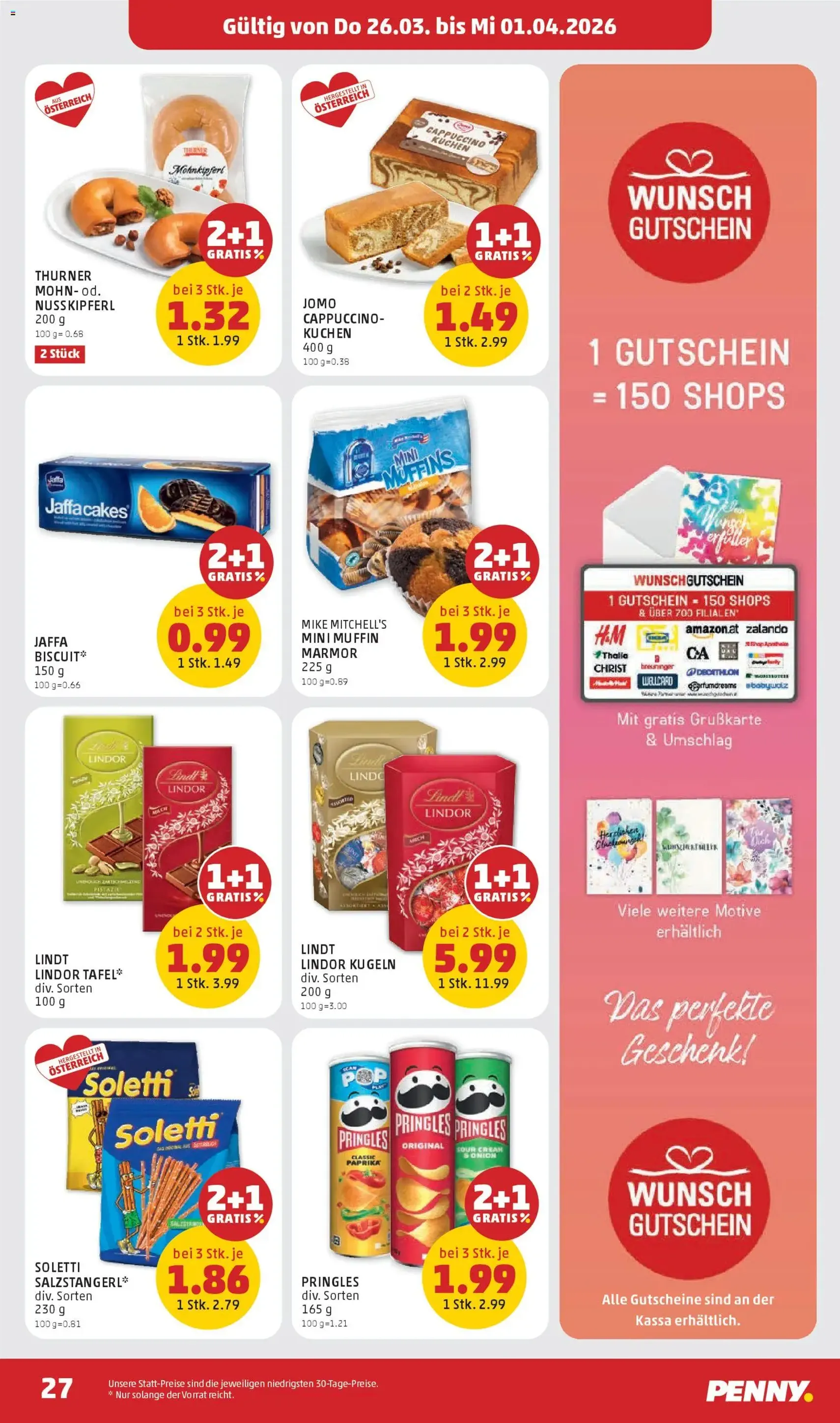 Penny Markt - Flugblatt - Gültiger Prospekt ab 26.03.2026, Seite 27 von insgesamt 32