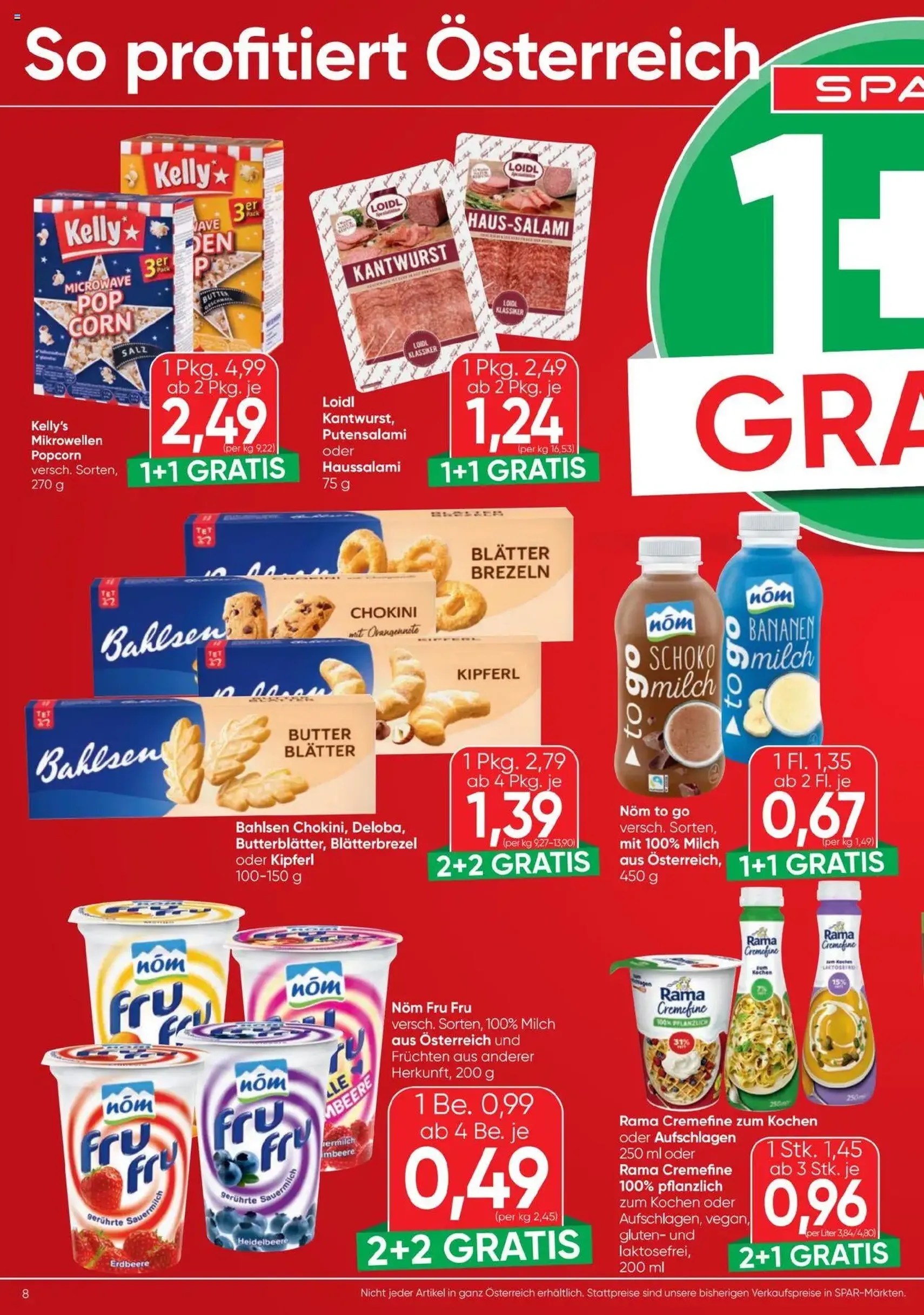 Spar Flugblatt - Gültiger Prospekt ab 14.08.2025, Seite 8 von insgesamt 20