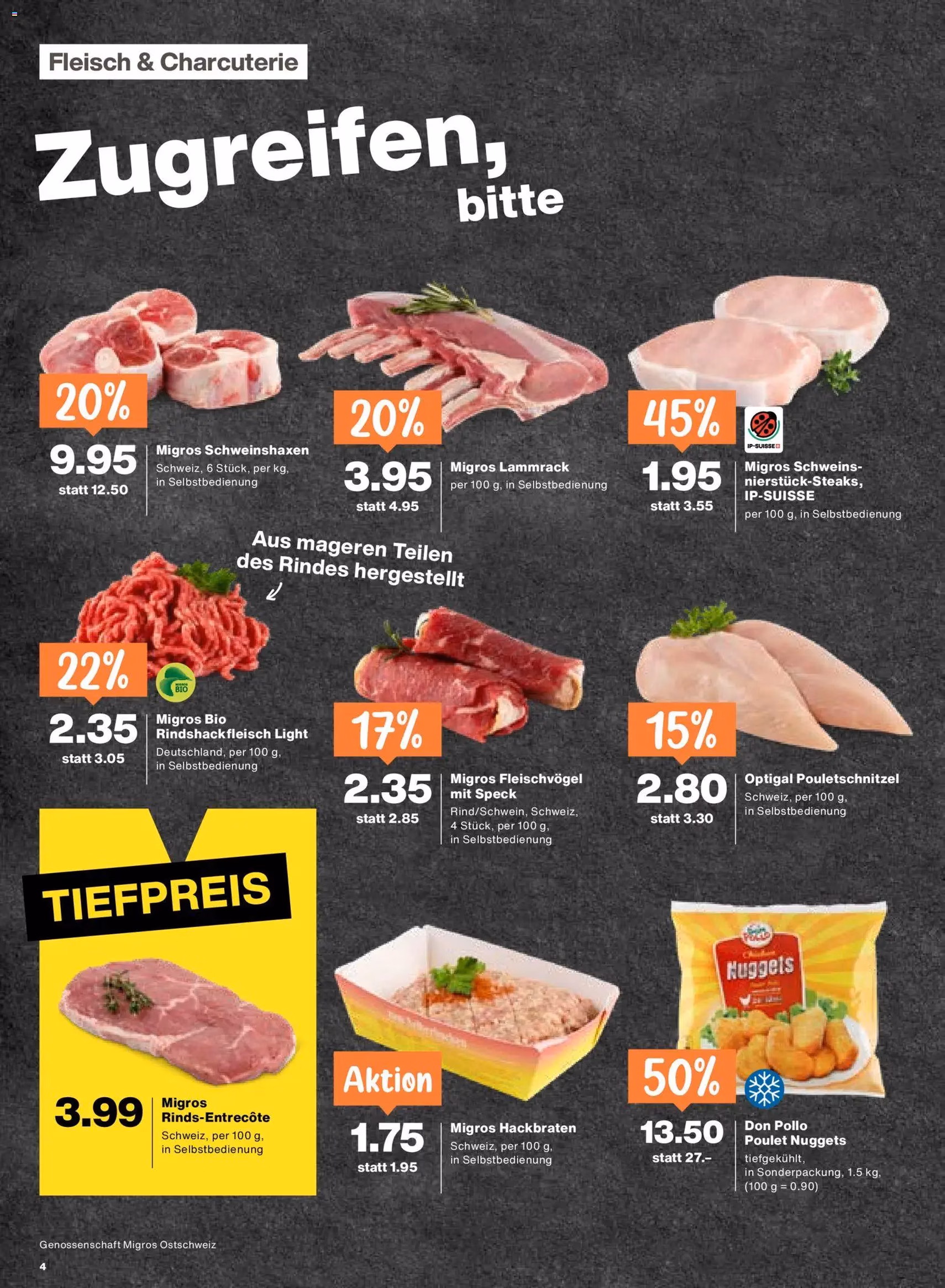 Migros aktionen - Gültiger Prospekt ab 03.03.2026, Seite 4 von insgesamt 24