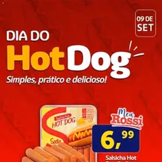 Rossi Supermercados - Ofertas Dia do Hotdog - pré-visualização do folheto, válido a partir de 09/09/2025