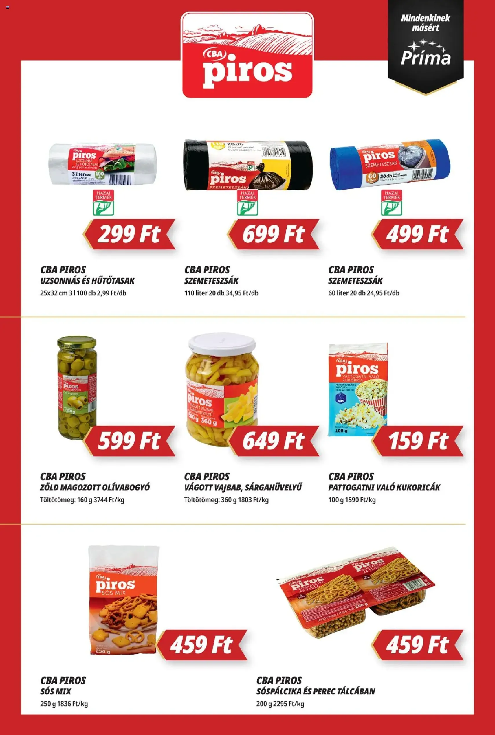 CBA Príma Akciós újság - 2026.02.12. érvényes szórólap 4 oldal 12 oldalból