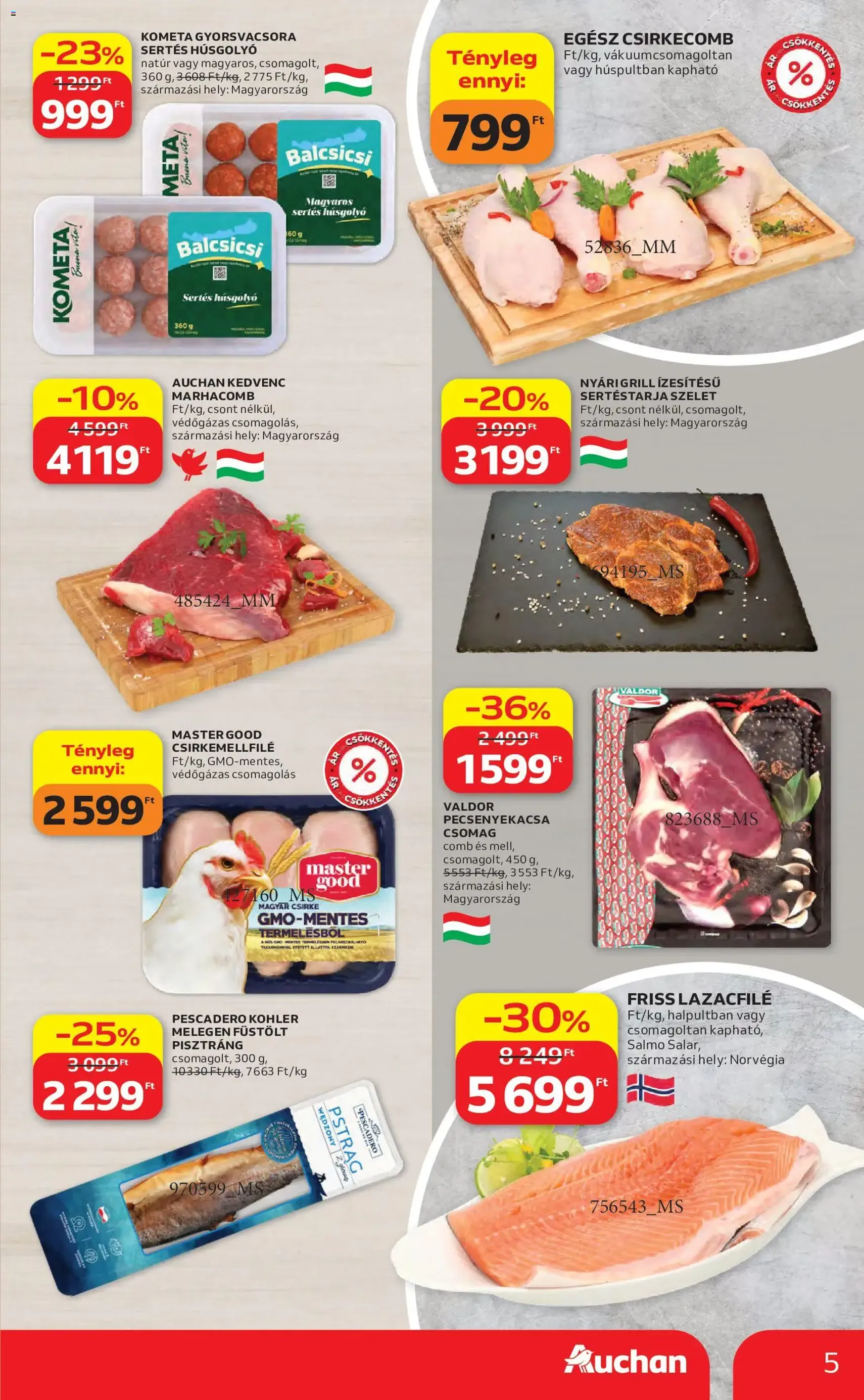 Auchan akciós újság - 2026.06.04. érvényes szórólap 5 oldal 57 oldalból