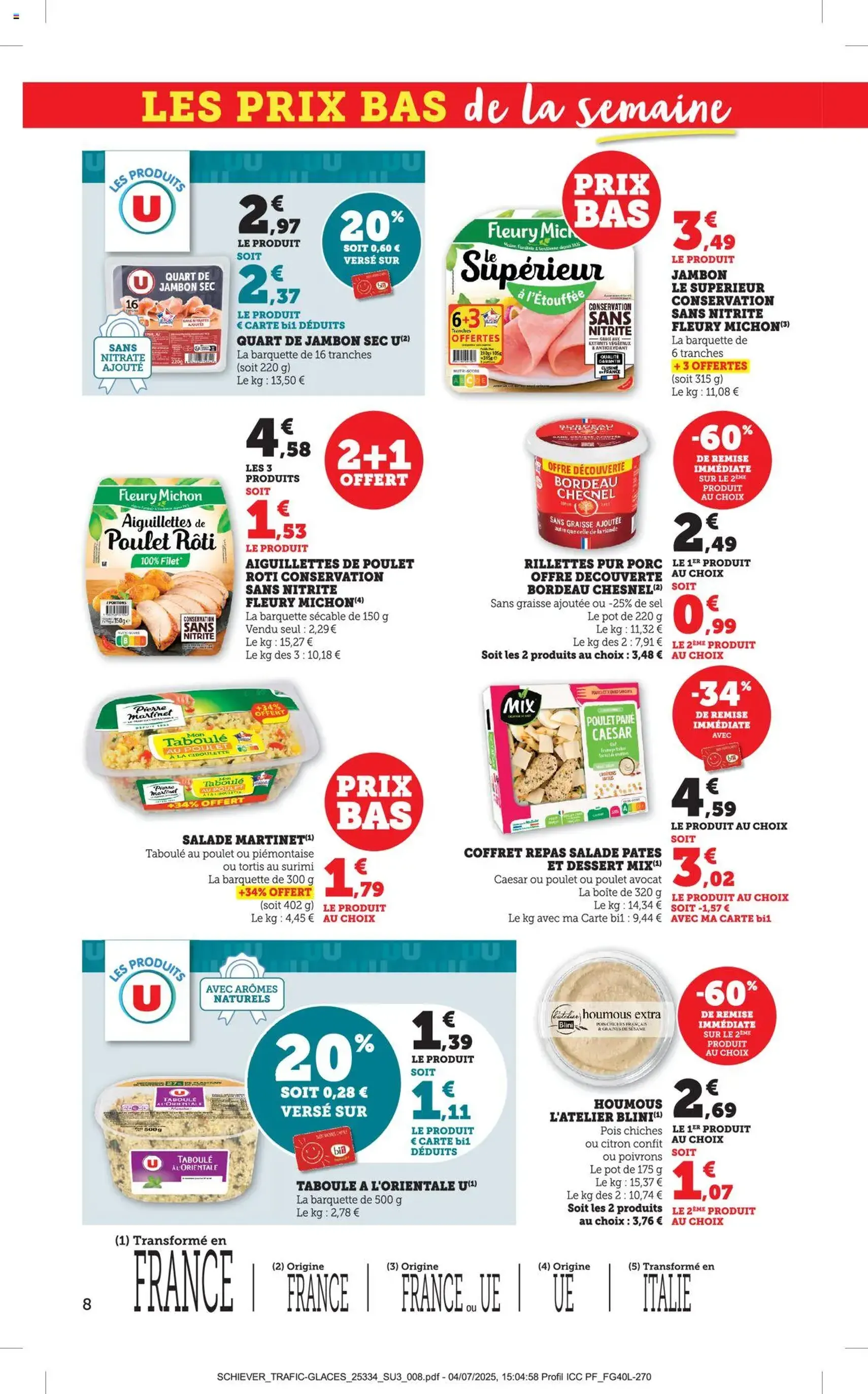 Bi1 catalogue - brochure valable à partir du 28/07/2025, page 8 sur 24 Bi1 catalogue - brochure valable à partir du 28/07/2025, page 8 sur 24