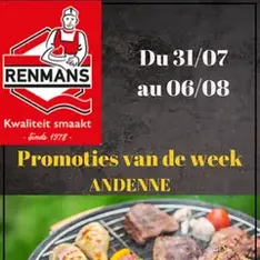 Renmans folder / publicité - voorvertoning van de folder geldig vanaf 31/07/2026