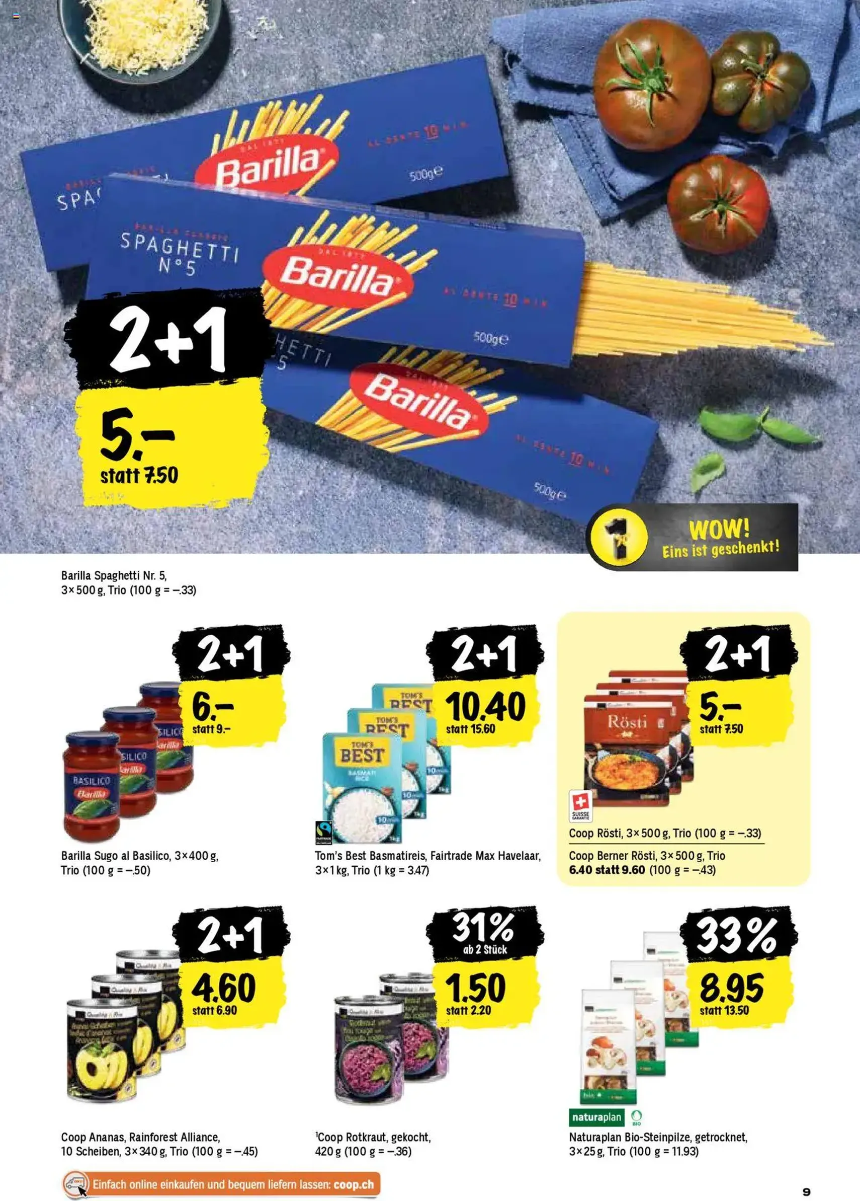 Coop Aktionen - Gültiger Prospekt ab 04.09.2025, Seite 9 von insgesamt 24 Coop Aktionen - Gültiger Prospekt ab 04.09.2025, Seite 9 von insgesamt 24
