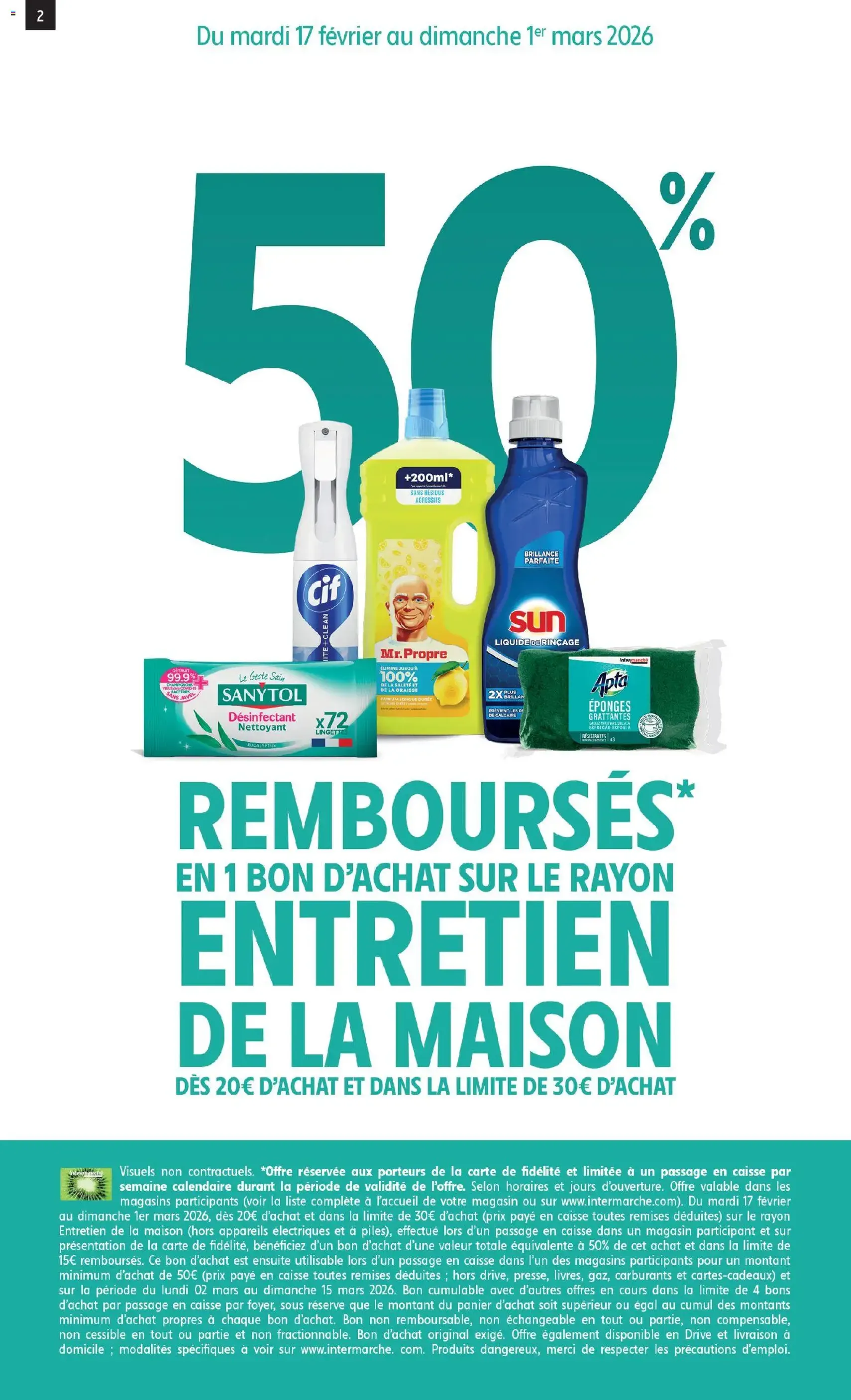 Intermarché catalogue semaine 8 - brochure valable à partir du 17/02/2026, page 2 sur 12