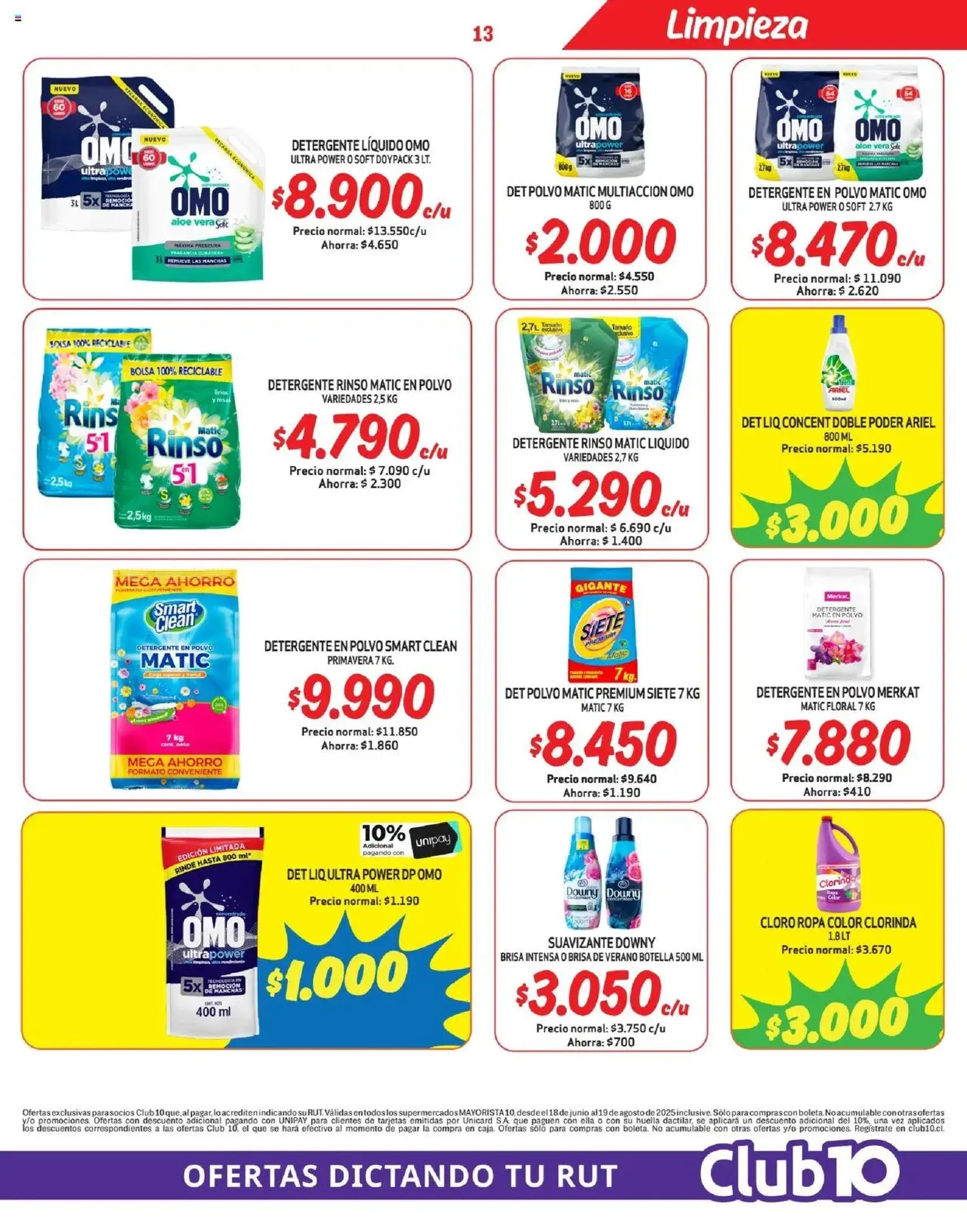 Mayorista 10 Ofertas - folleto válido desde 16.08.2025 página 13 de 21 Mayorista 10 Ofertas - folleto válido desde 16.08.2025 página 13 de 21