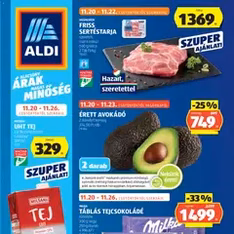 Aldi Akciós újság - szórólap előnézete érvényes 2025.11.20. -tól