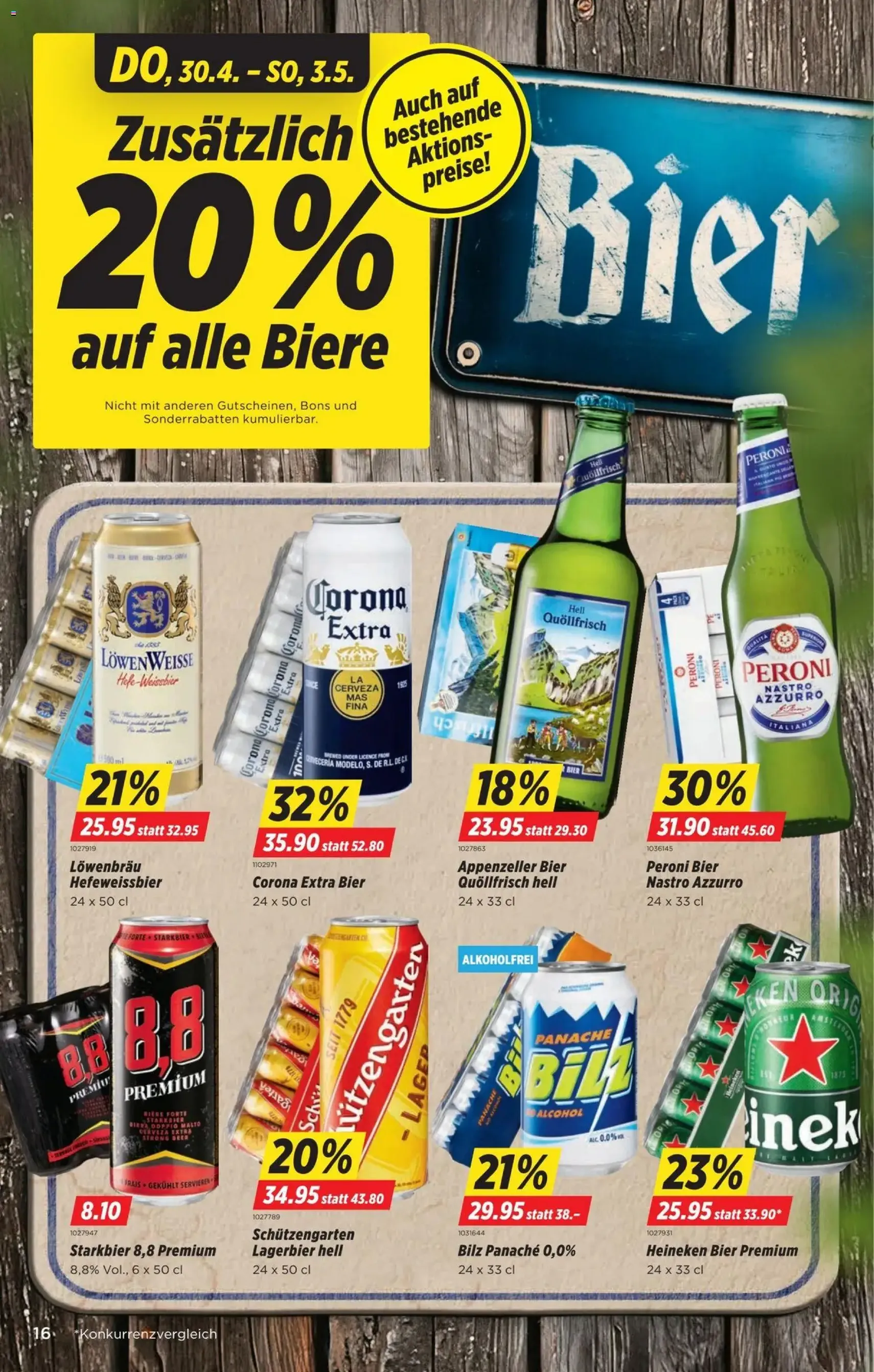 Denner Aktionen - Gültiger Prospekt ab 30.04.2026, Seite 16 von insgesamt 24