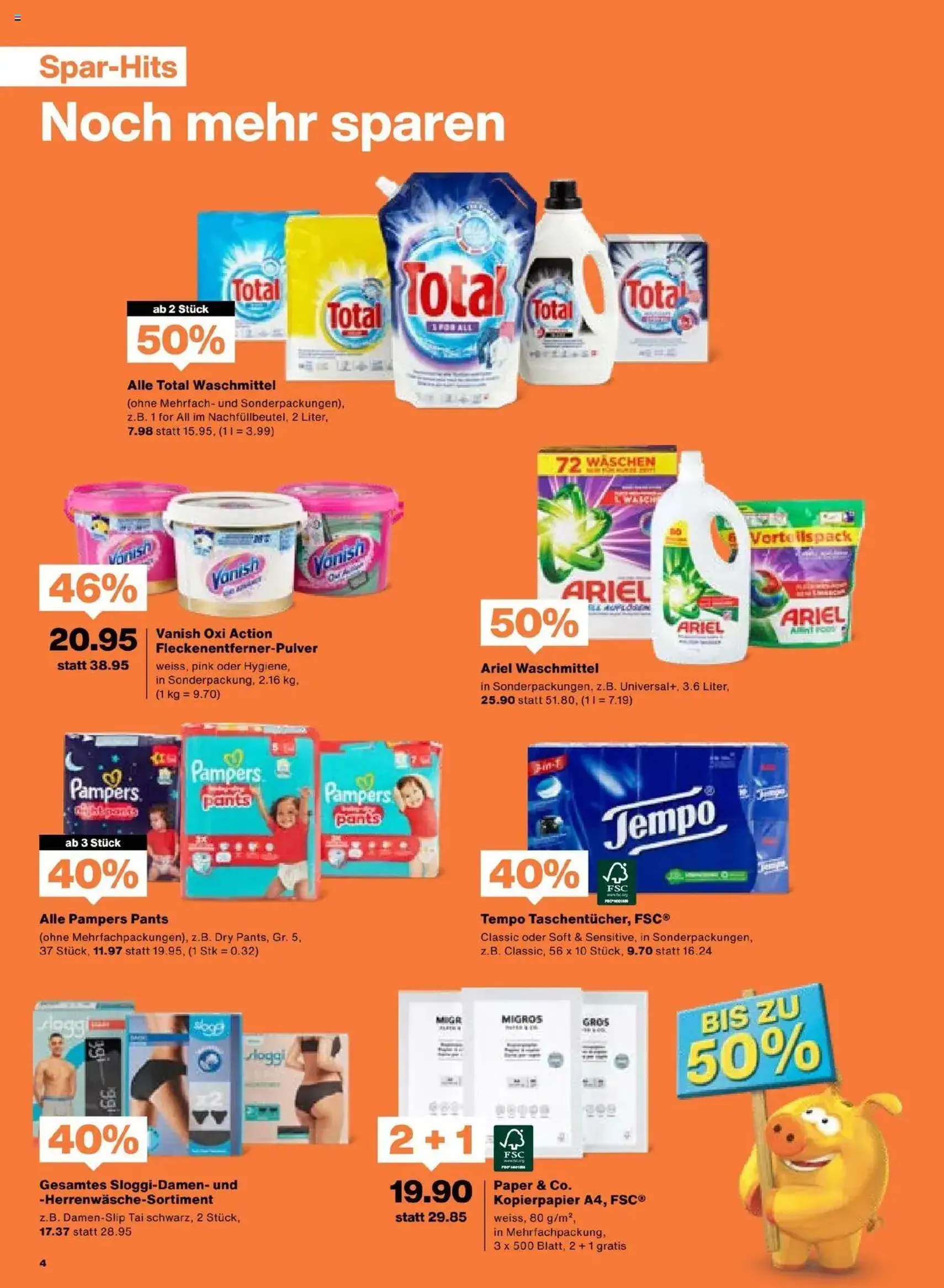 Migros Aktionen - Gültiger Prospekt ab 26.08.2025, Seite 4 von insgesamt 20 Migros Aktionen - Gültiger Prospekt ab 26.08.2025, Seite 4 von insgesamt 20