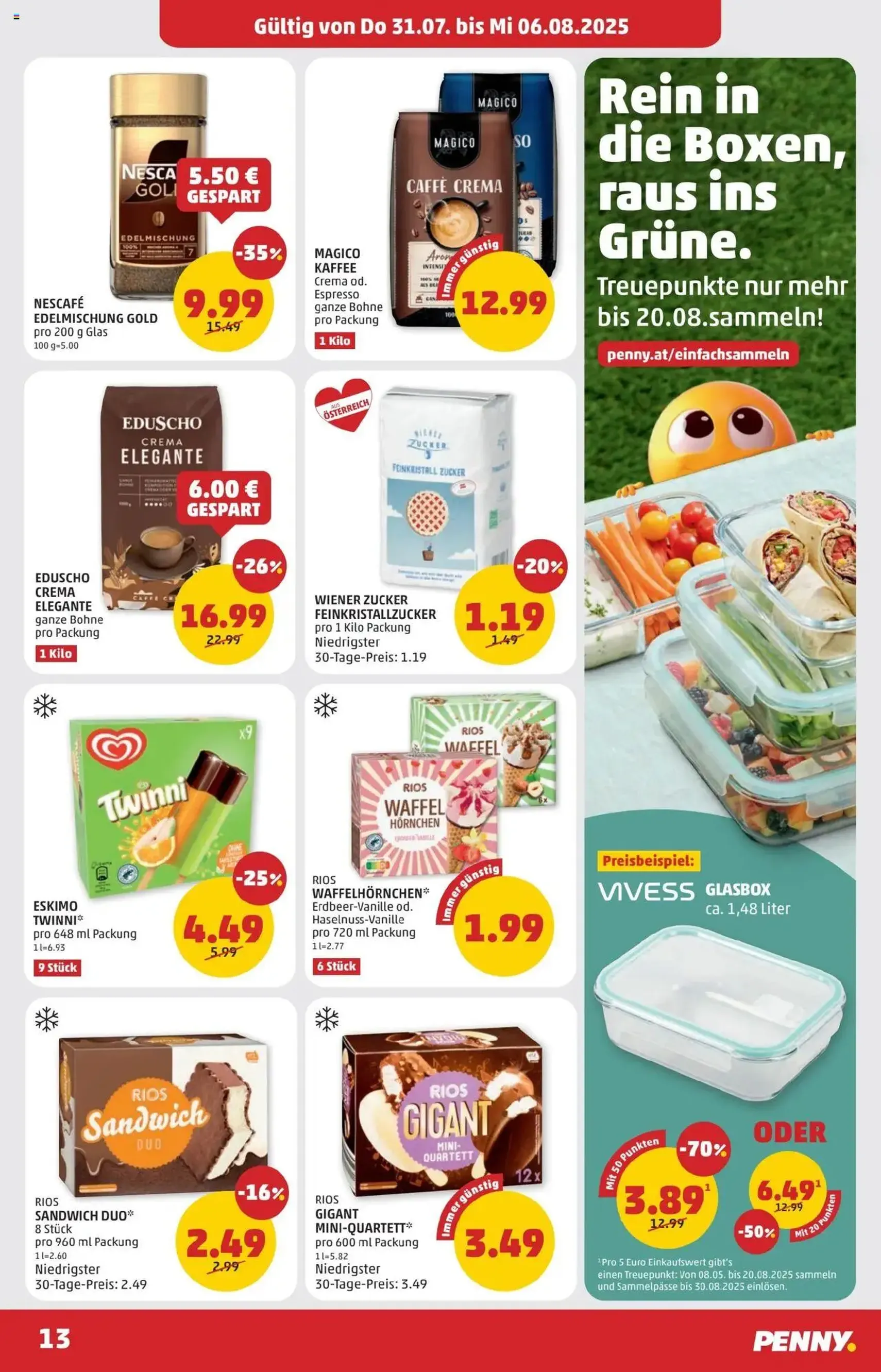 Penny Markt Flugblatt - Gültiger Prospekt ab 31.07.2025, Seite 13 von insgesamt 24