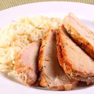 Recipe preview Pork tenderloin naturally with rice
