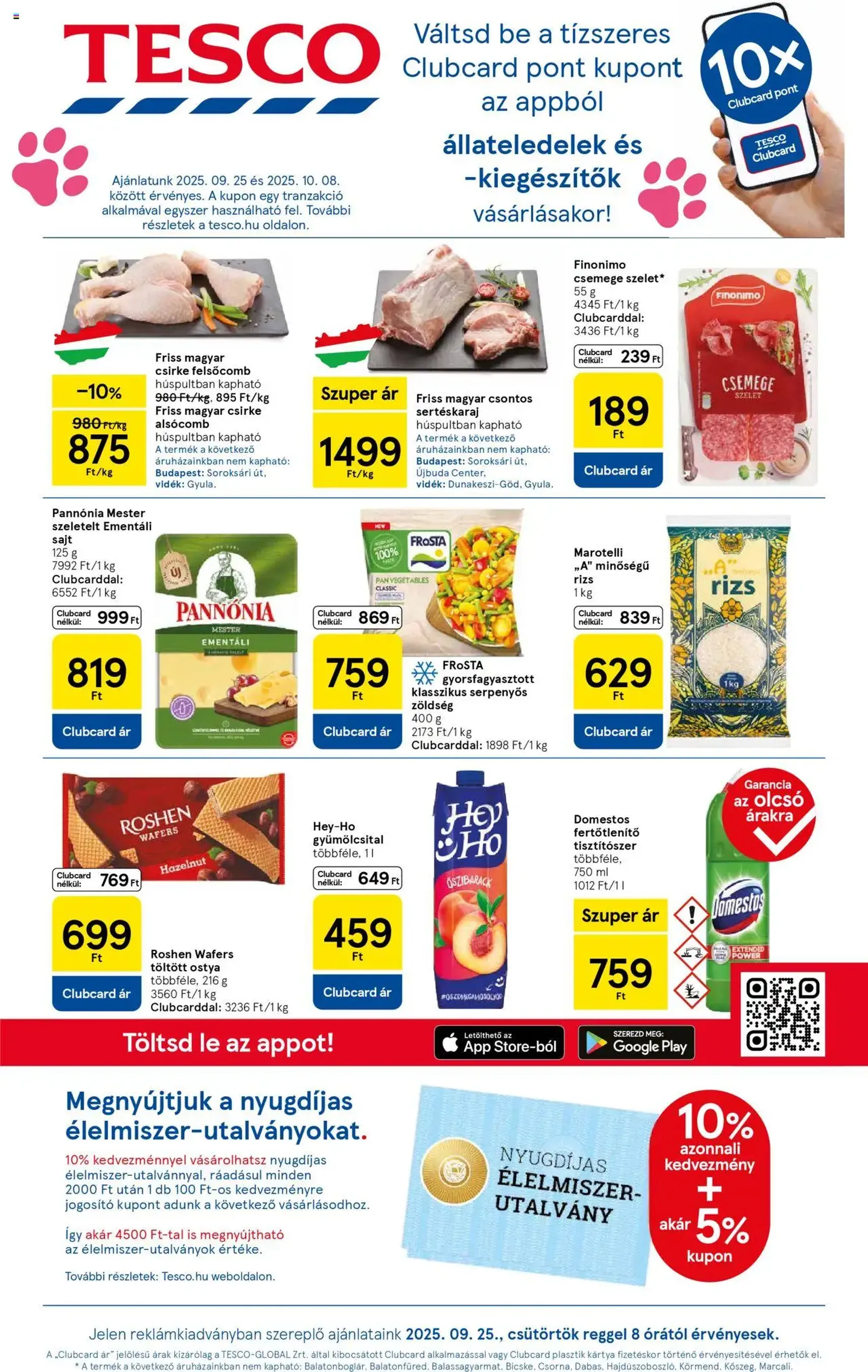 Tesco Hipermarket - Akciós újság - 2025.09.25. érvényes szórólap 1 oldal 32 oldalból