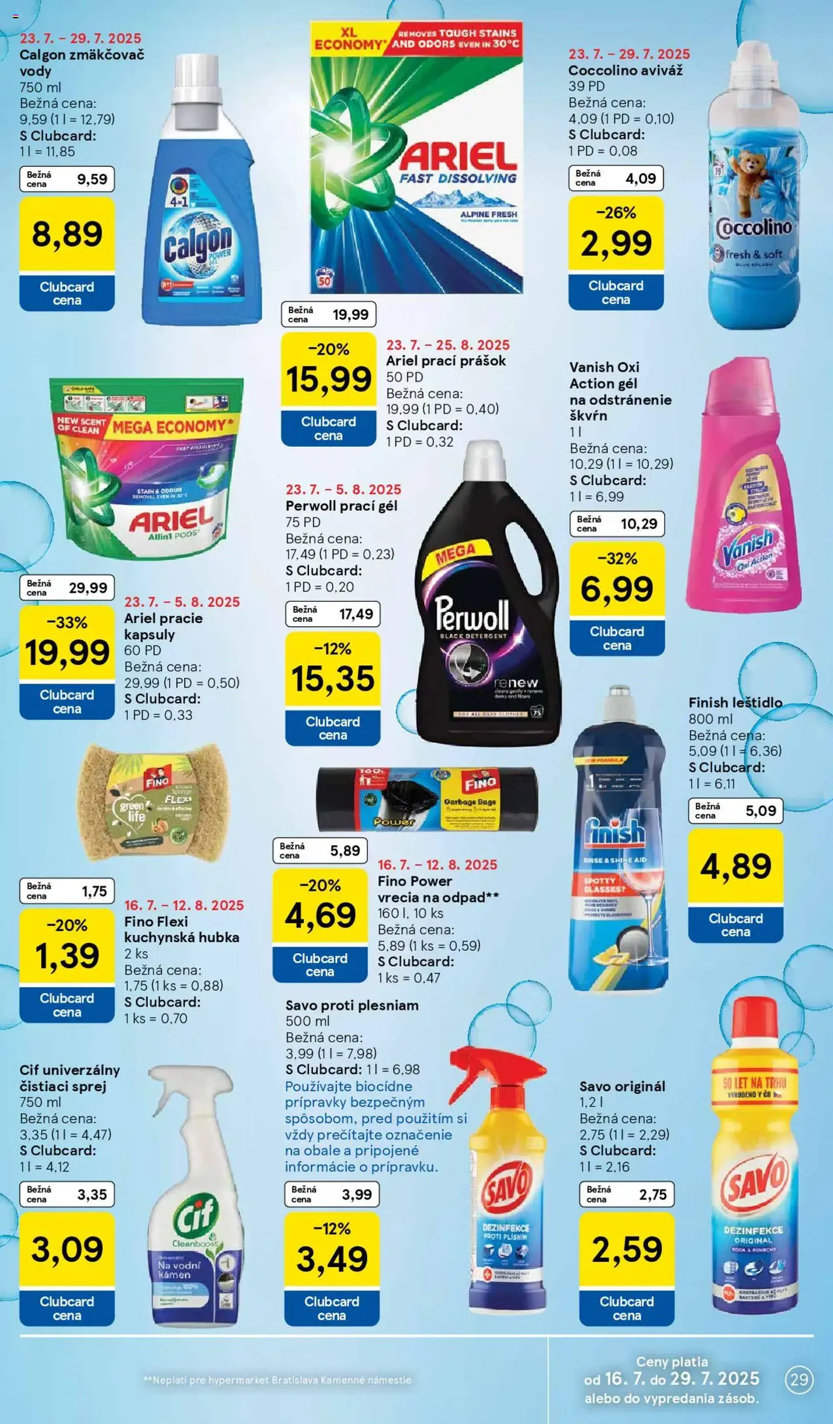 Tesco Hypermarket - leták - platný leták od 23.07.2025 strana 29 z 37 Tesco Hypermarket - leták - platný leták od 23.07.2025 strana 29 z 37