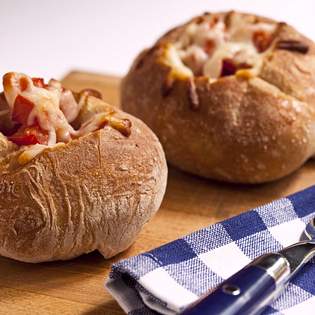 Recipe preview Egg Pizza Bread Bowls