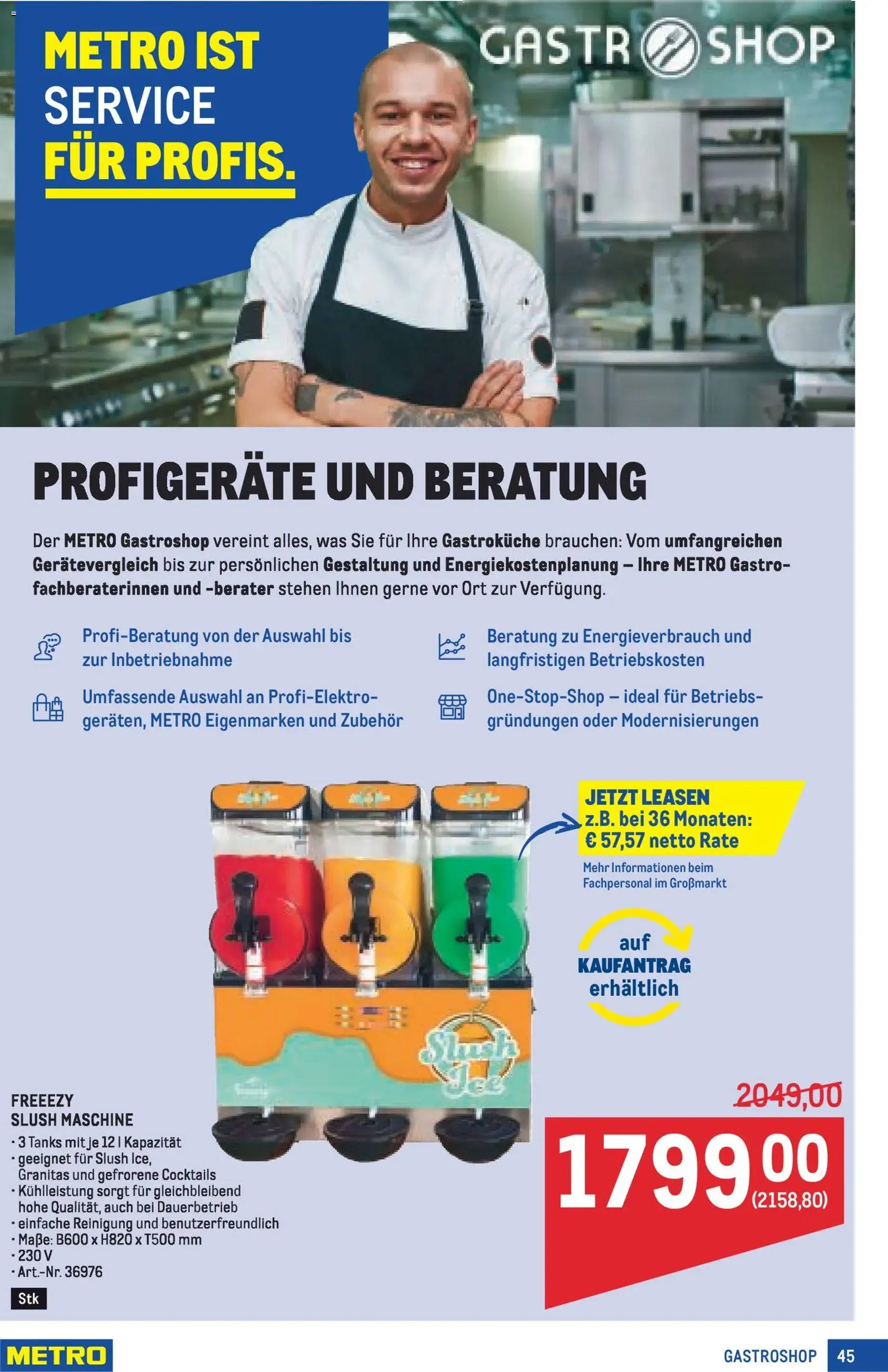 Metro angebote Profi - Gültiger Prospekt ab 16.04.2026, Seite 45 von insgesamt 64