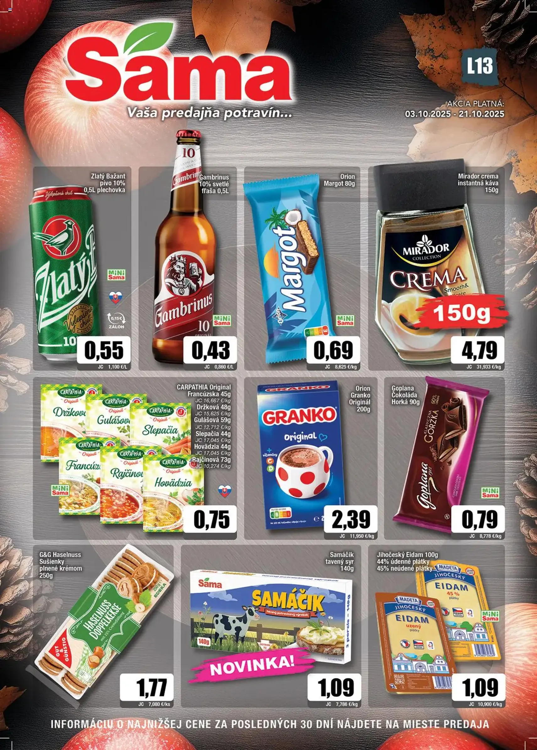 Sama leták - platný leták od 03.10.2025 strana 1 z 12