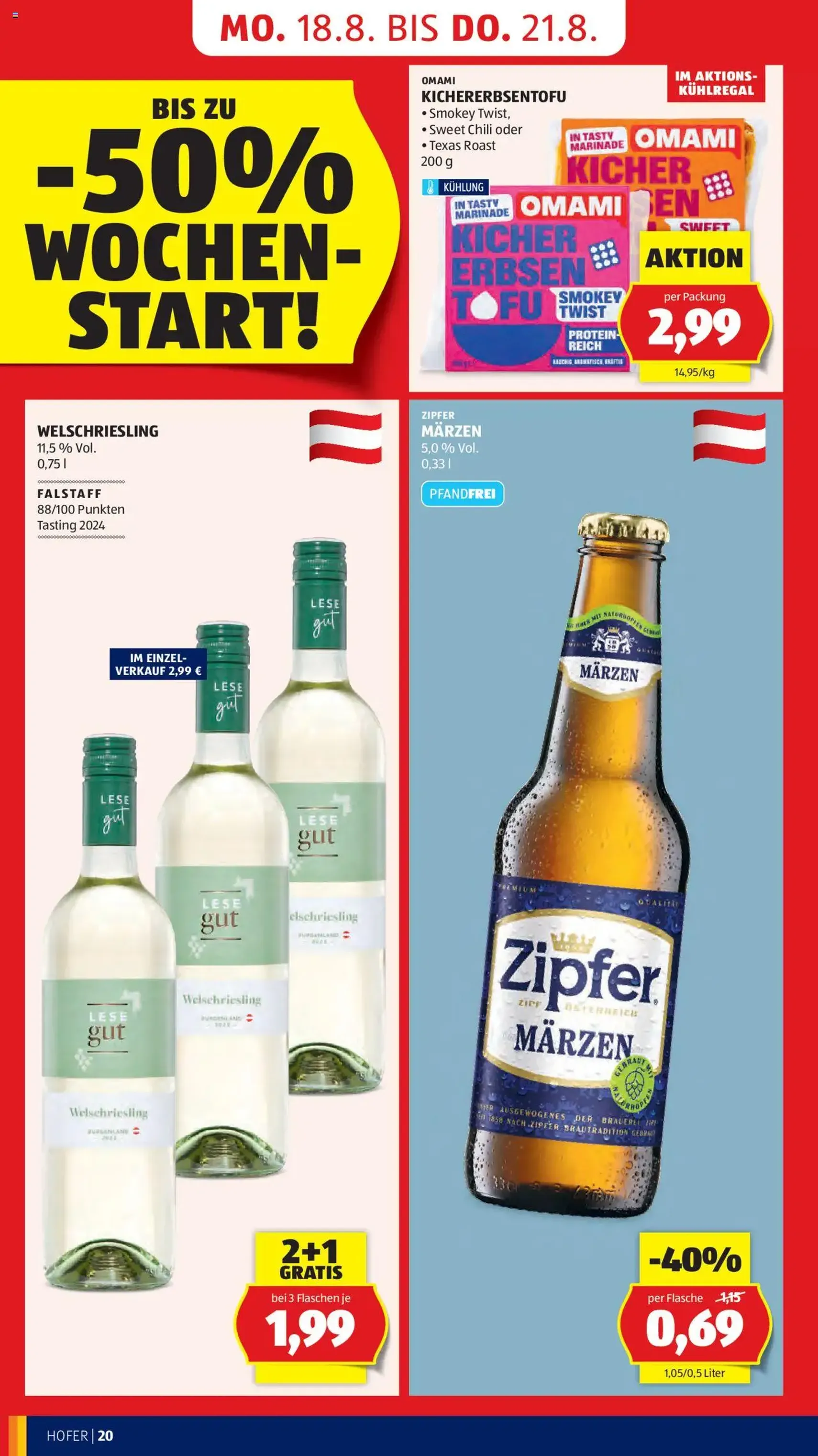 Hofer Flugblatt - Gültiger Prospekt ab 14.08.2025, Seite 22 von insgesamt 45