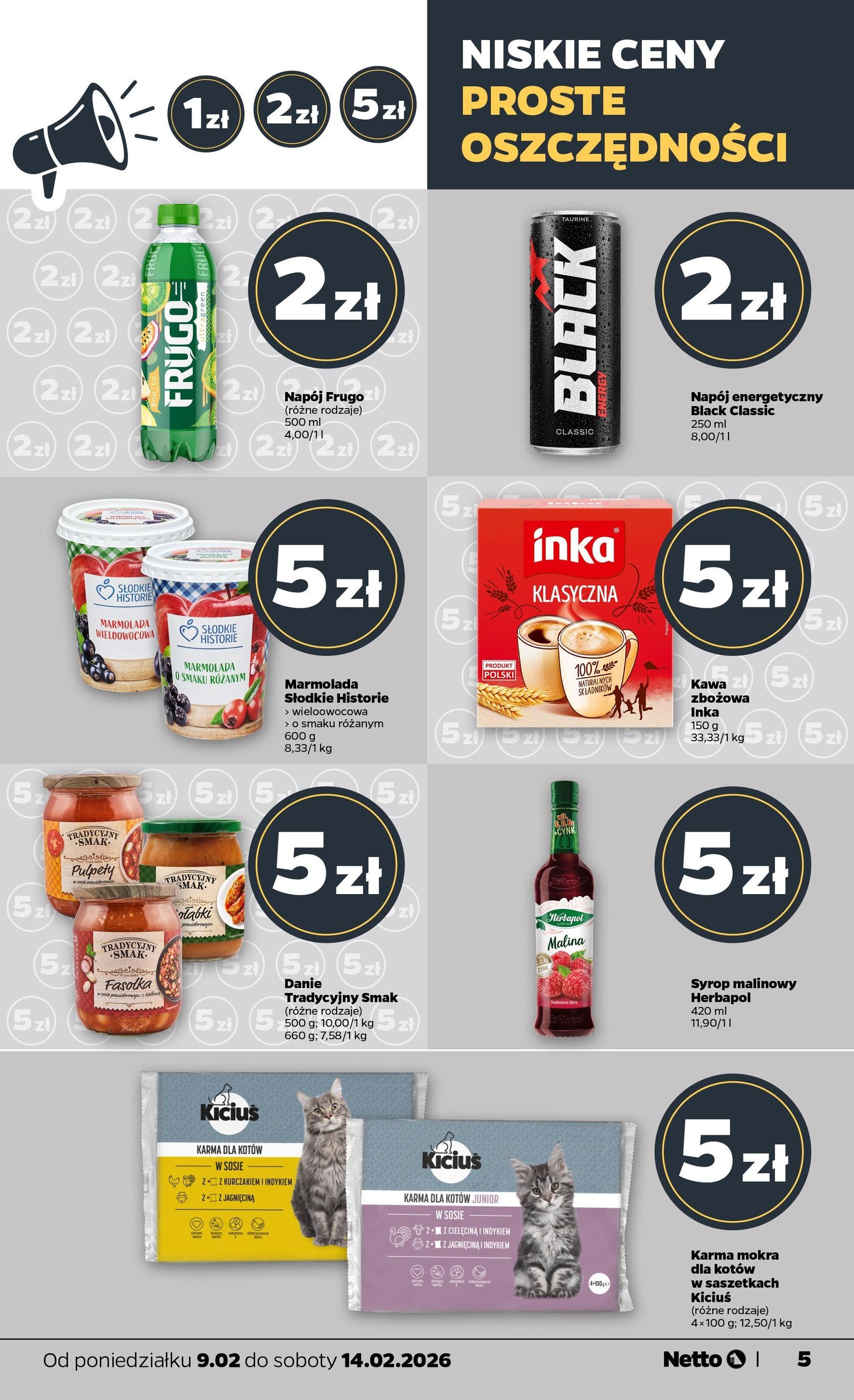 Netto gazetka - Spożywcza - ważny gazetka od 09.02.2026 strona 5 z 38