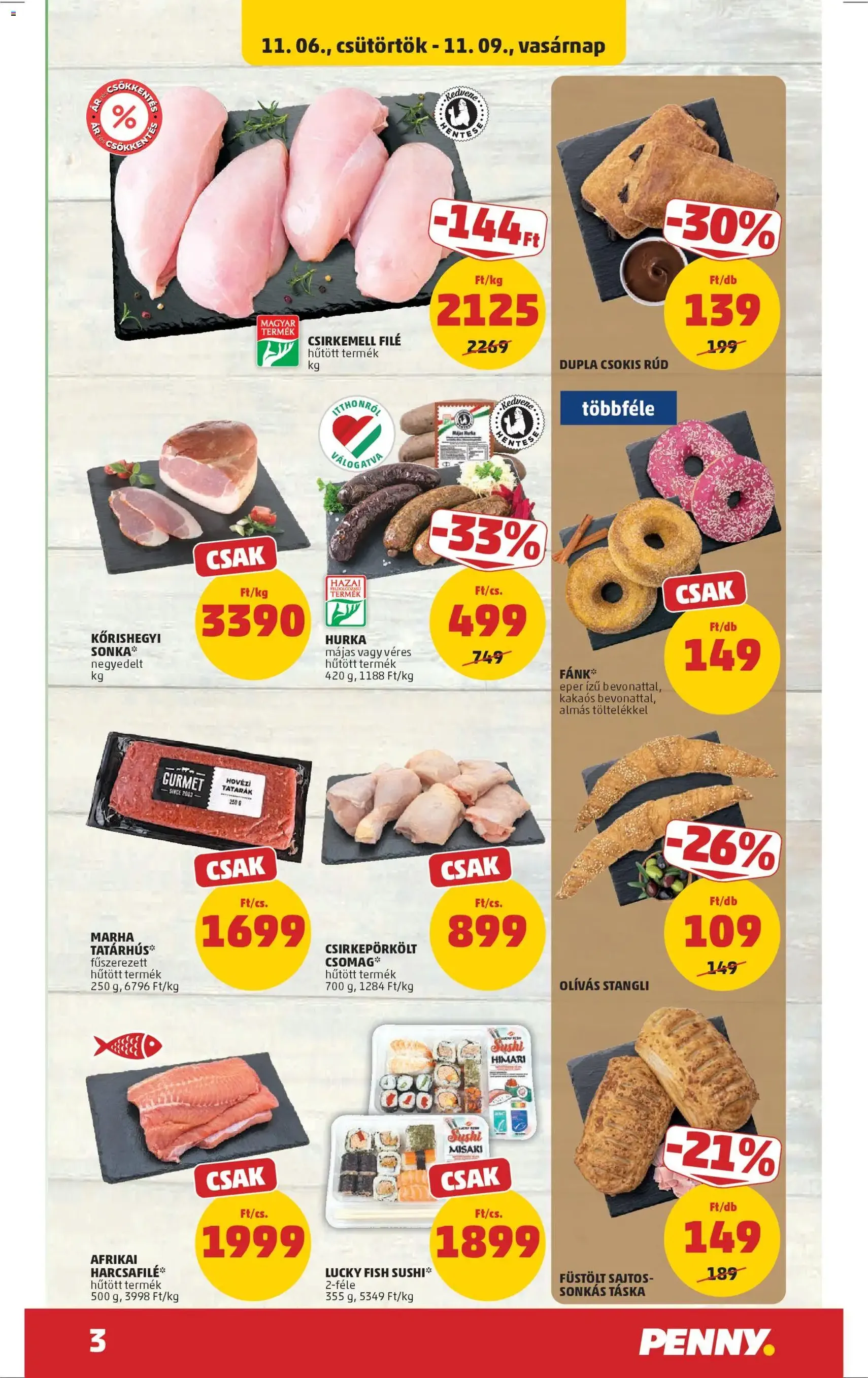 PENNY Akciós újság - 2025.11.06. érvényes szórólap 3 oldal 45 oldalból