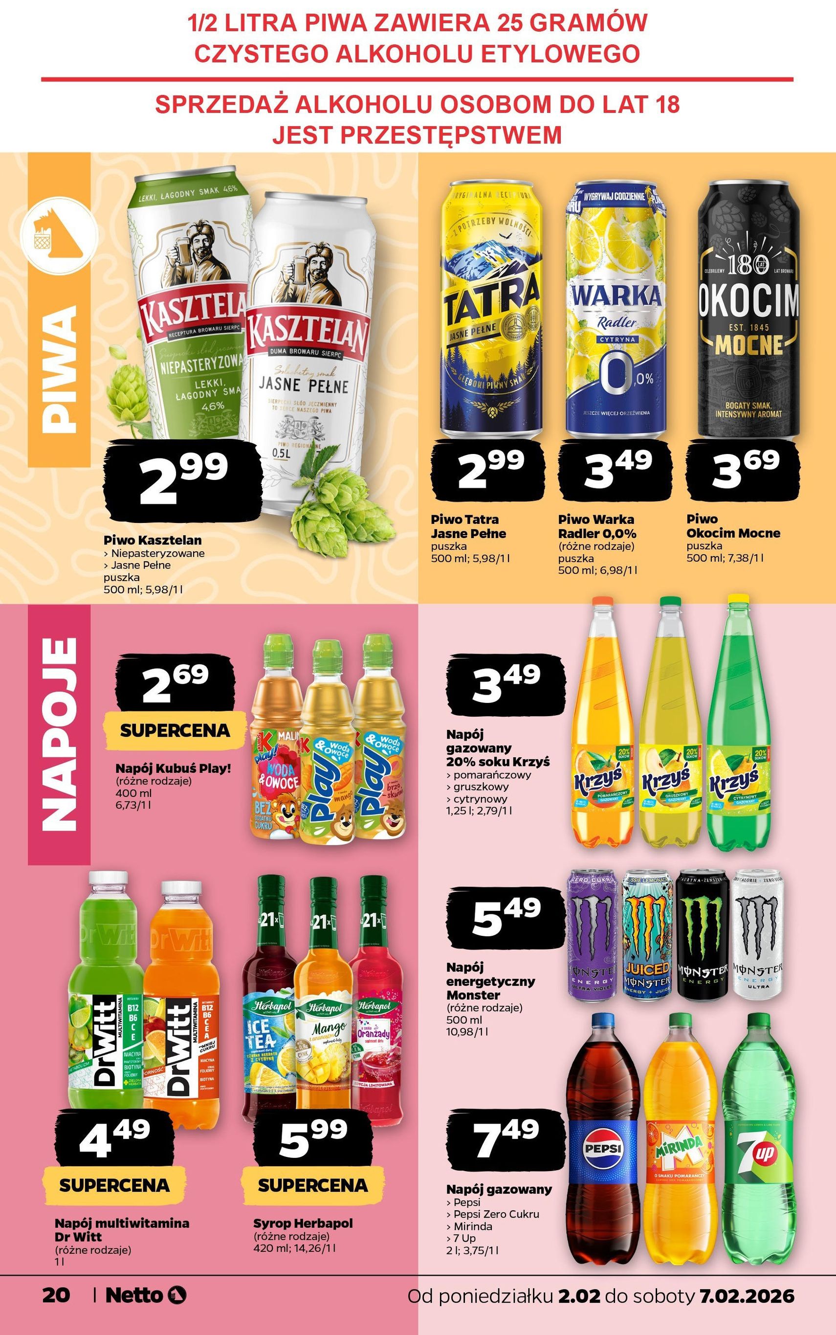 Netto gazetka - Spożywcza - ważny gazetka od 02.02.2026 strona 20 z 32