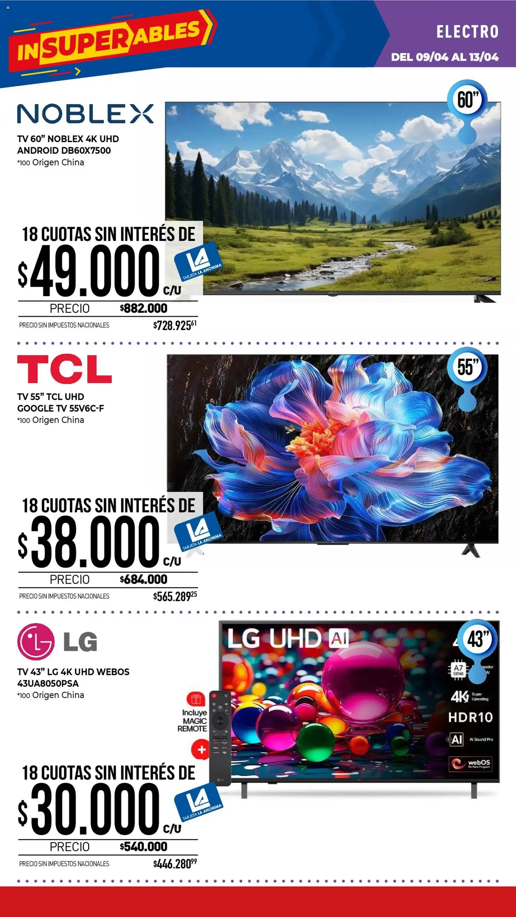 La Anonima catálogo - folleto válido desde 09/04/2026 página 34 de 38