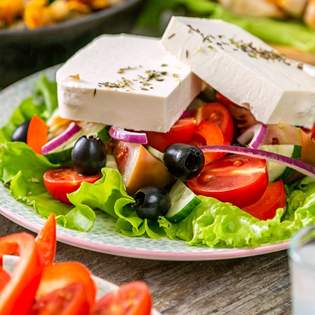 Recipe preview Greek salad with feta cheese