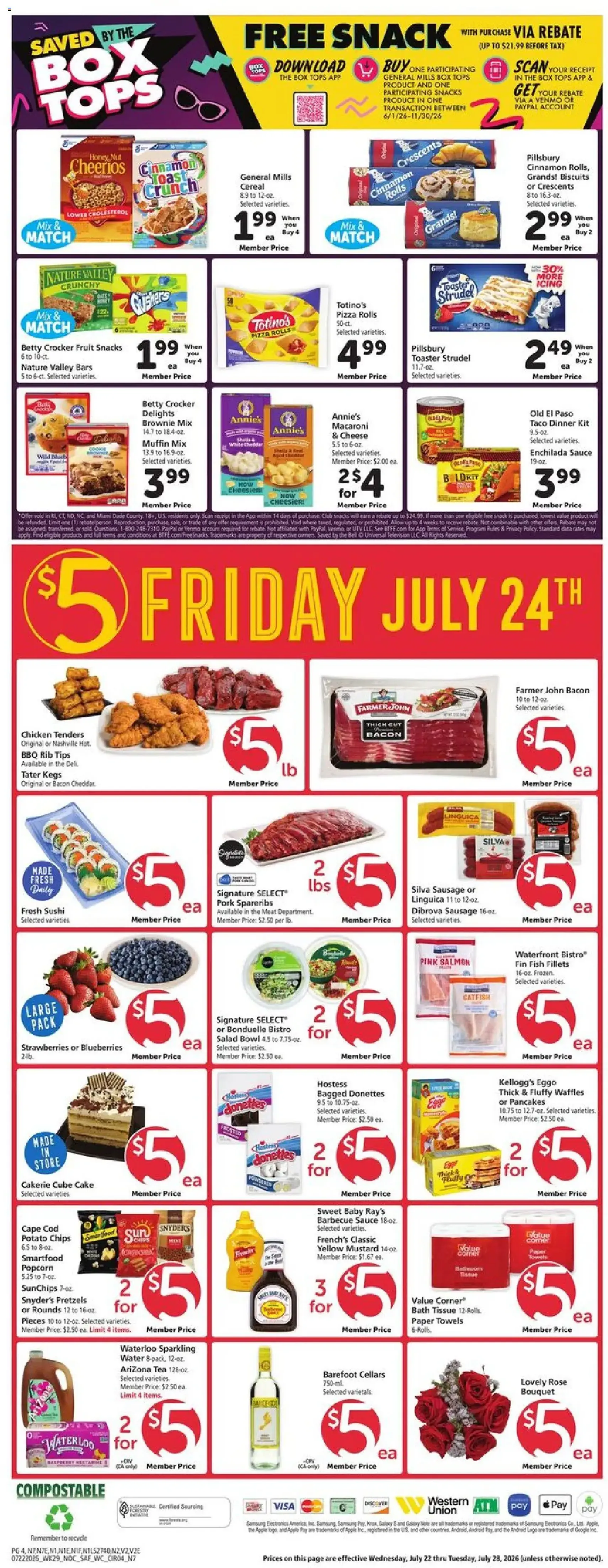 Safeway Weekly Ad - valid flyer from 07/22/2026, page 4 of 11