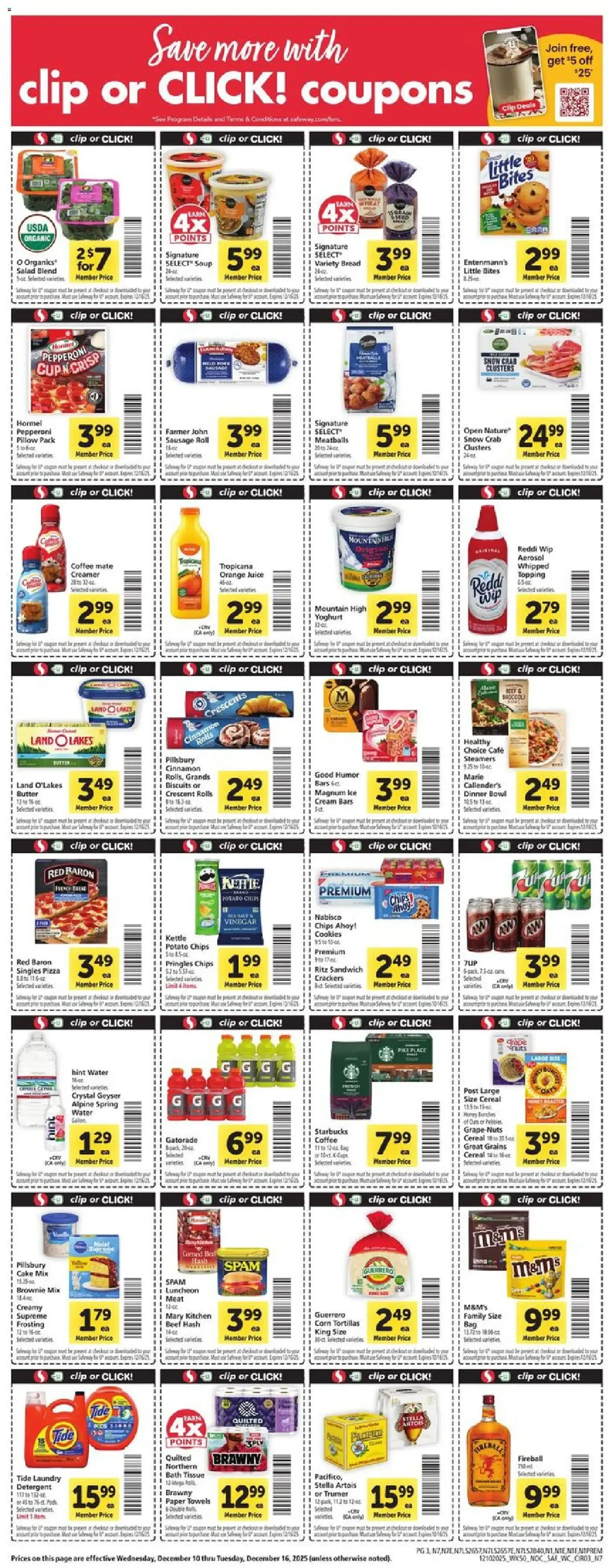 Safeway Weekly Ad - valid flyer from 12/10/2025, page 3 of 11