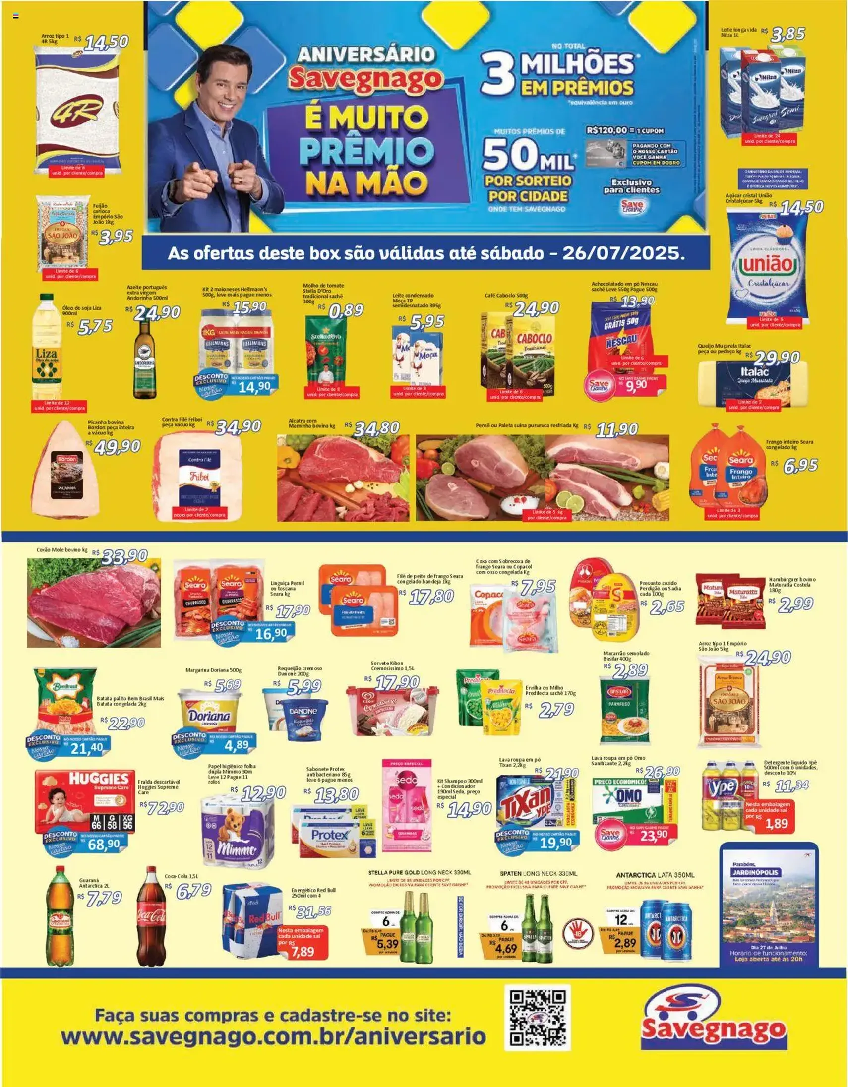 Savegnago - Ofertas da semana - folheto válido a partir de 24/07/2025 página 1 de 4