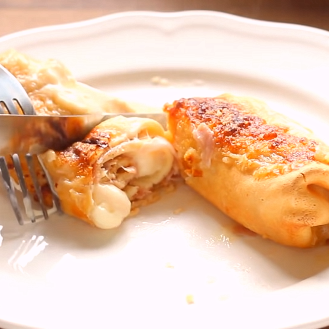 Crespelle prosciutto e formaggio