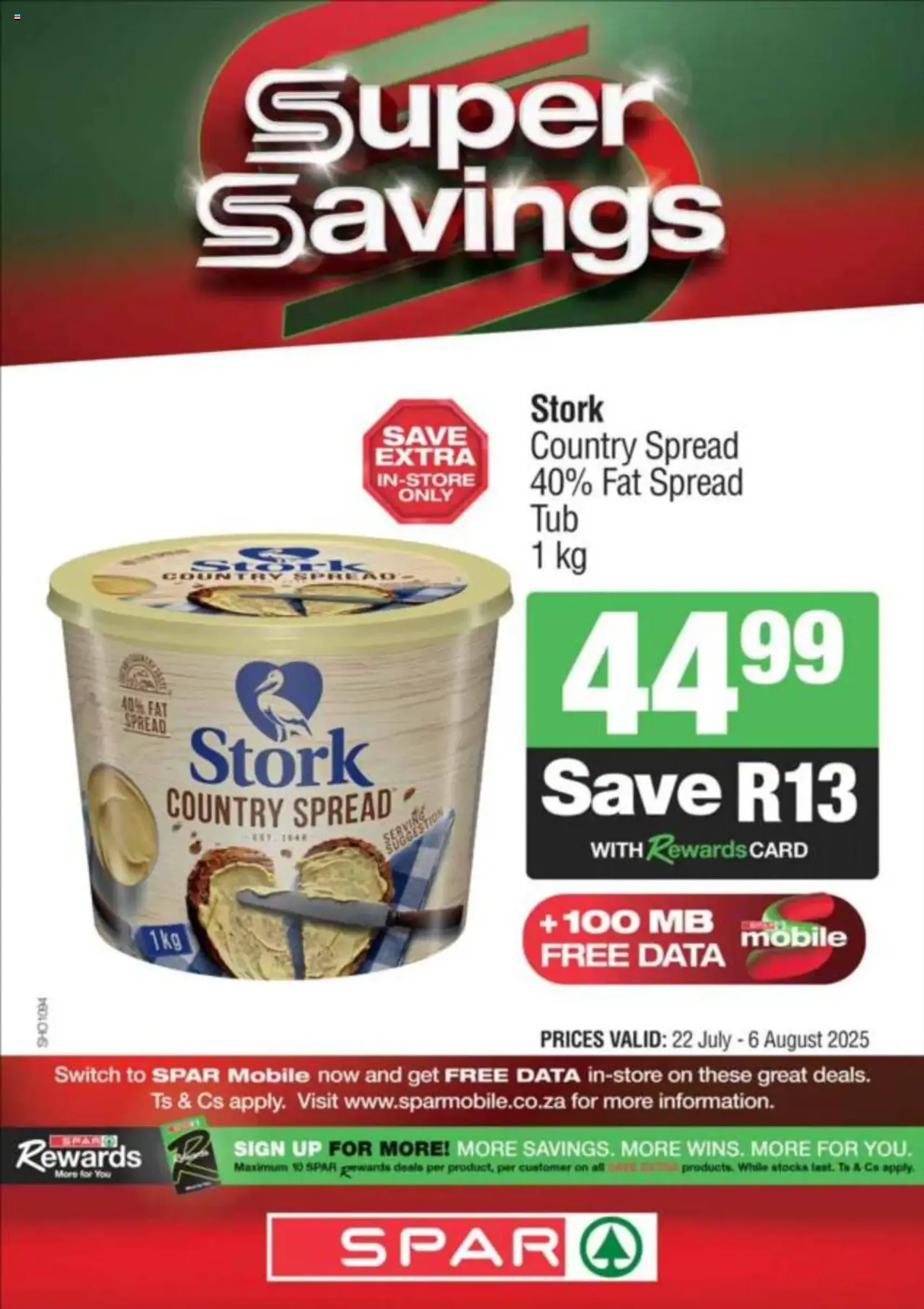 Superspar Specials - valid flyer from 22/07/2025, page 1 of 16 Superspar Specials - valid flyer from 22/07/2025, page 1 of 16