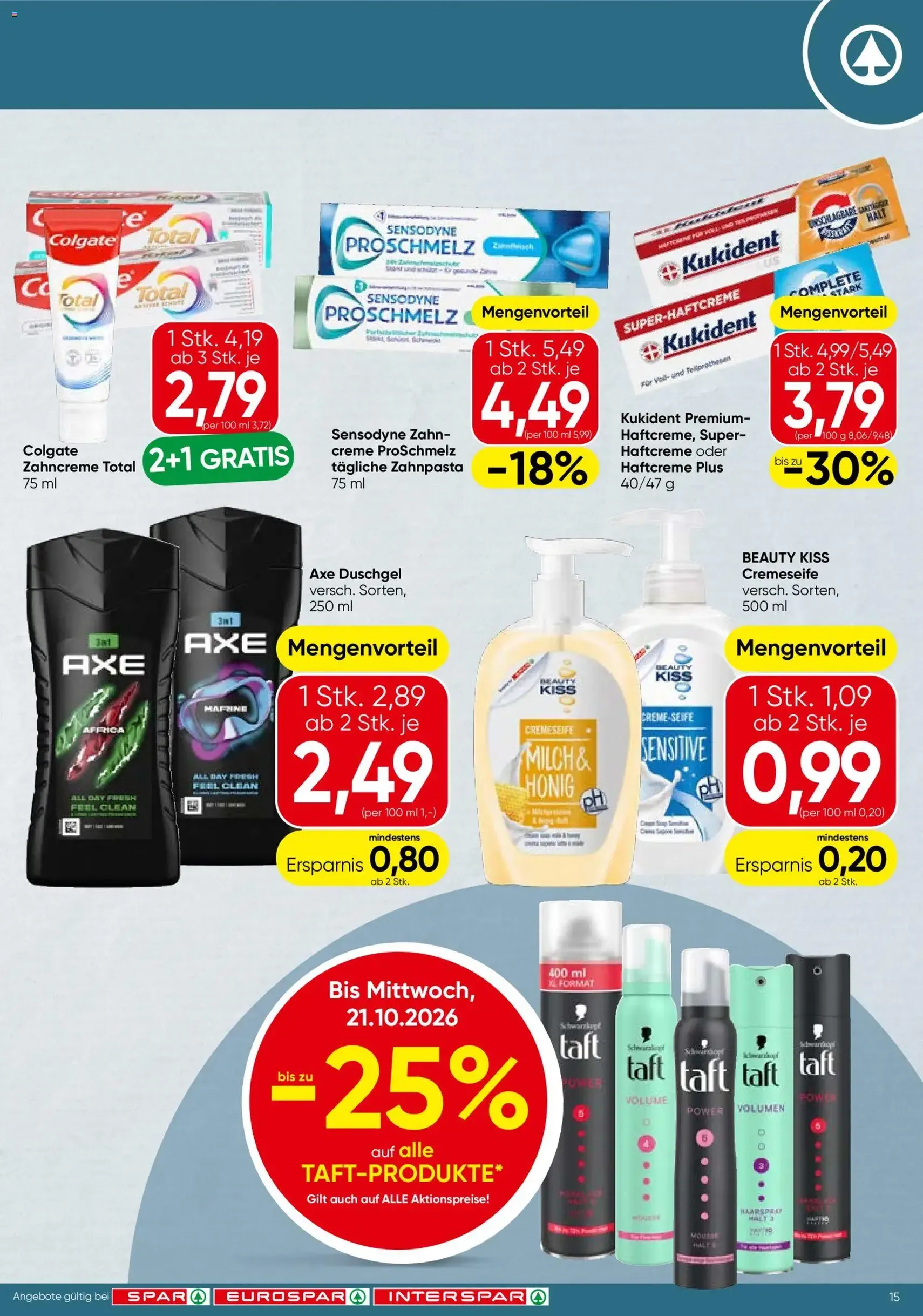 Spar Flugblatt - Gültiger Prospekt ab 15.10.2026, Seite 15 von insgesamt 18