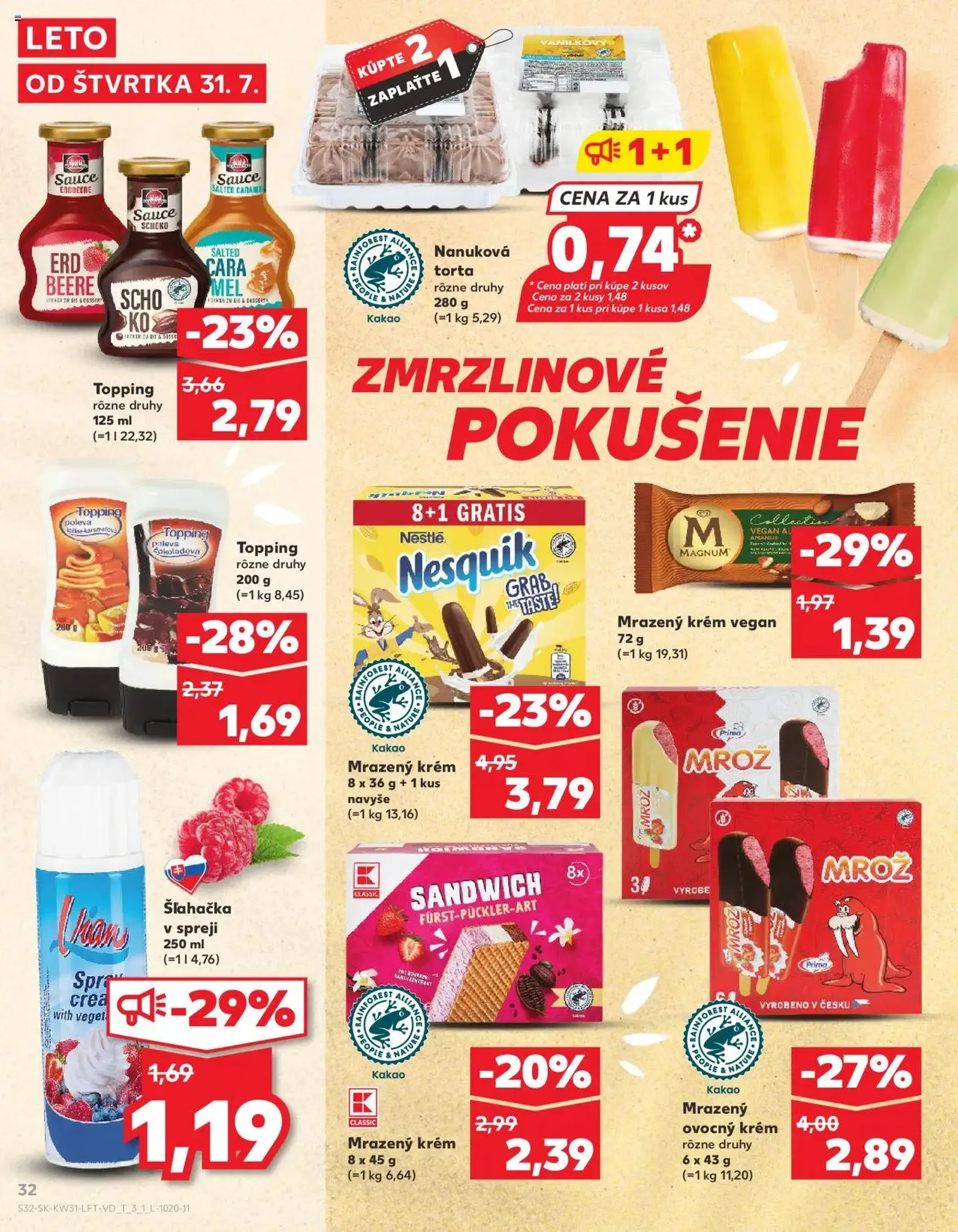 Kaufland Bratislava-Dúbravka - platný leták od 31.07.2025 strana 32 z 76
