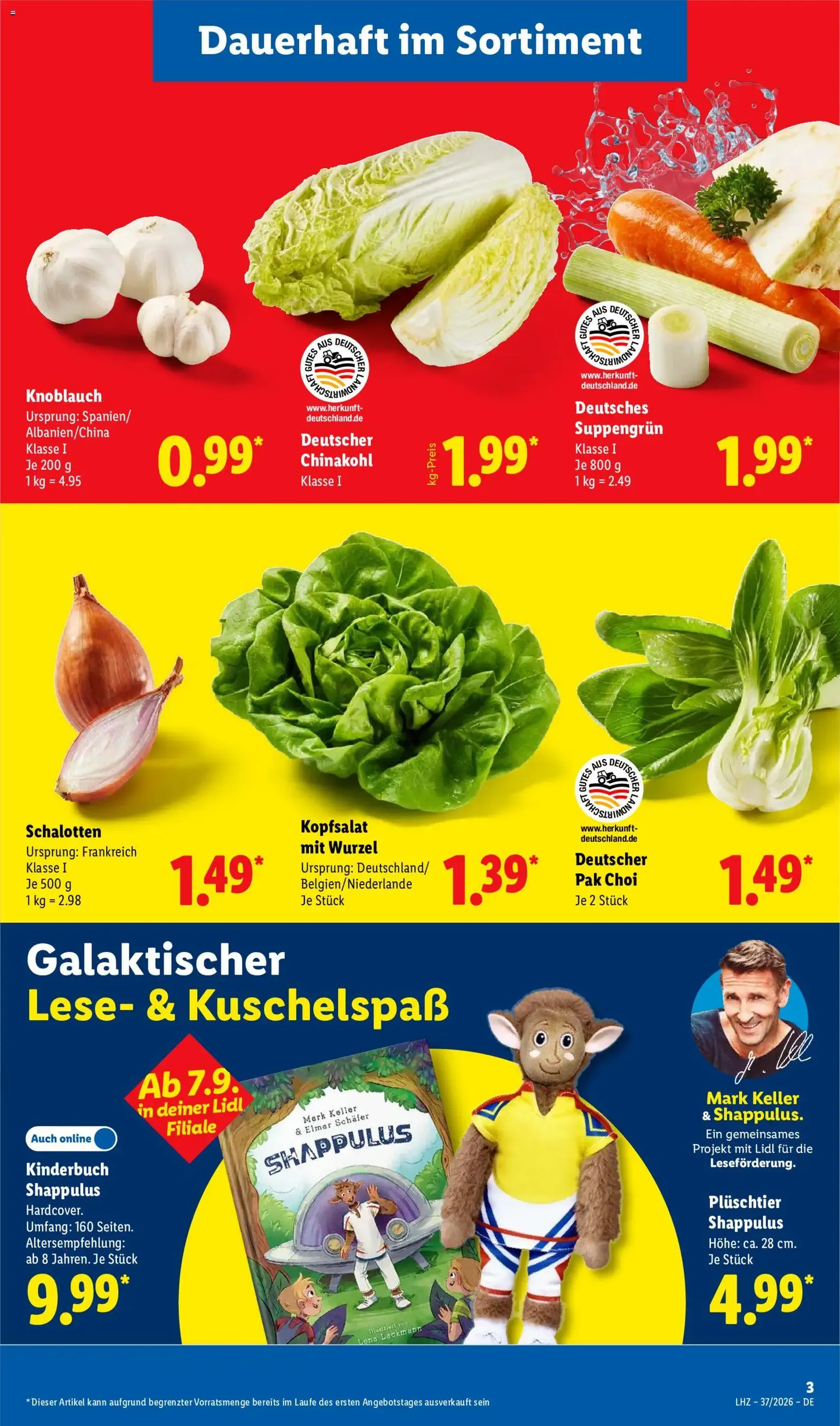 Lidl Prospekt - Gültiger Prospekt ab 07.09.2026, Seite 3 von insgesamt 73