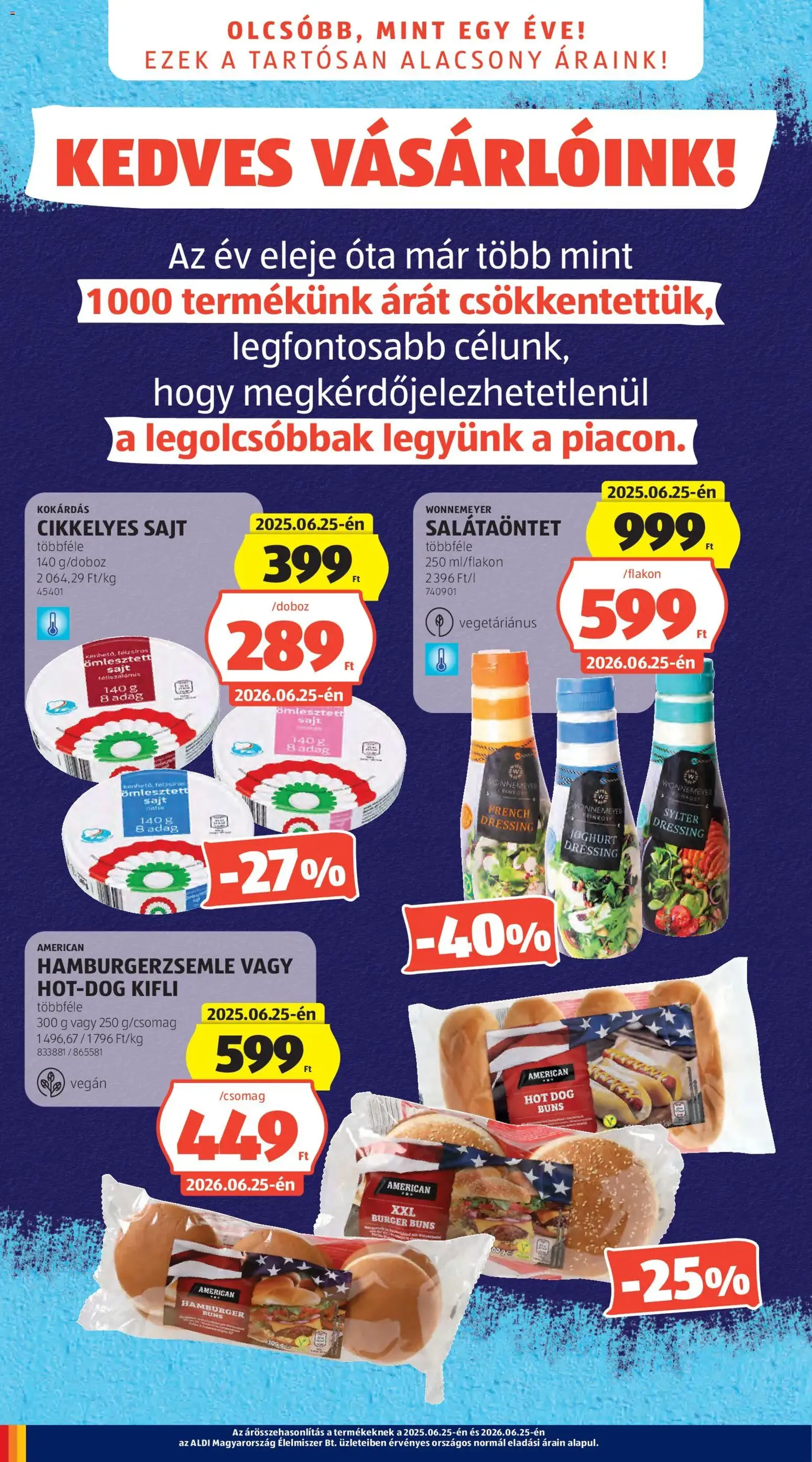 Aldi akciós újság - 2026.06.25. érvényes szórólap 2 oldal 62 oldalból