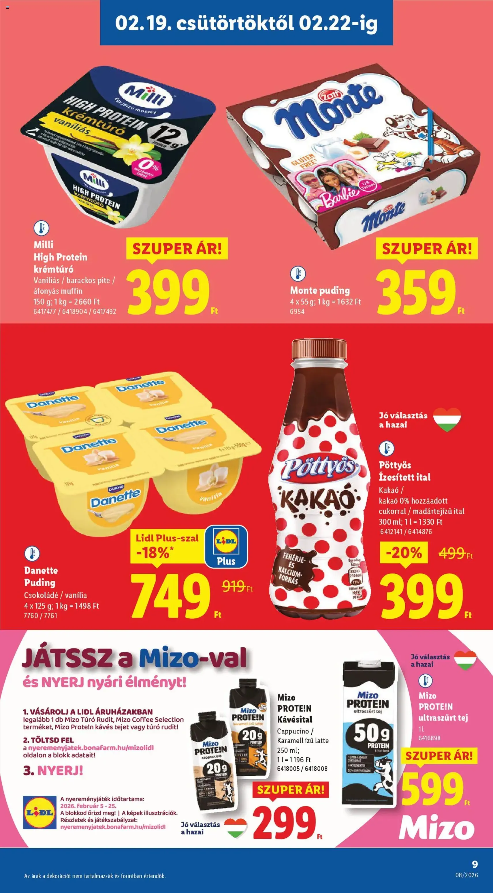 Lidl Akciós újság - 2026.02.19. érvényes szórólap 9 oldal 58 oldalból