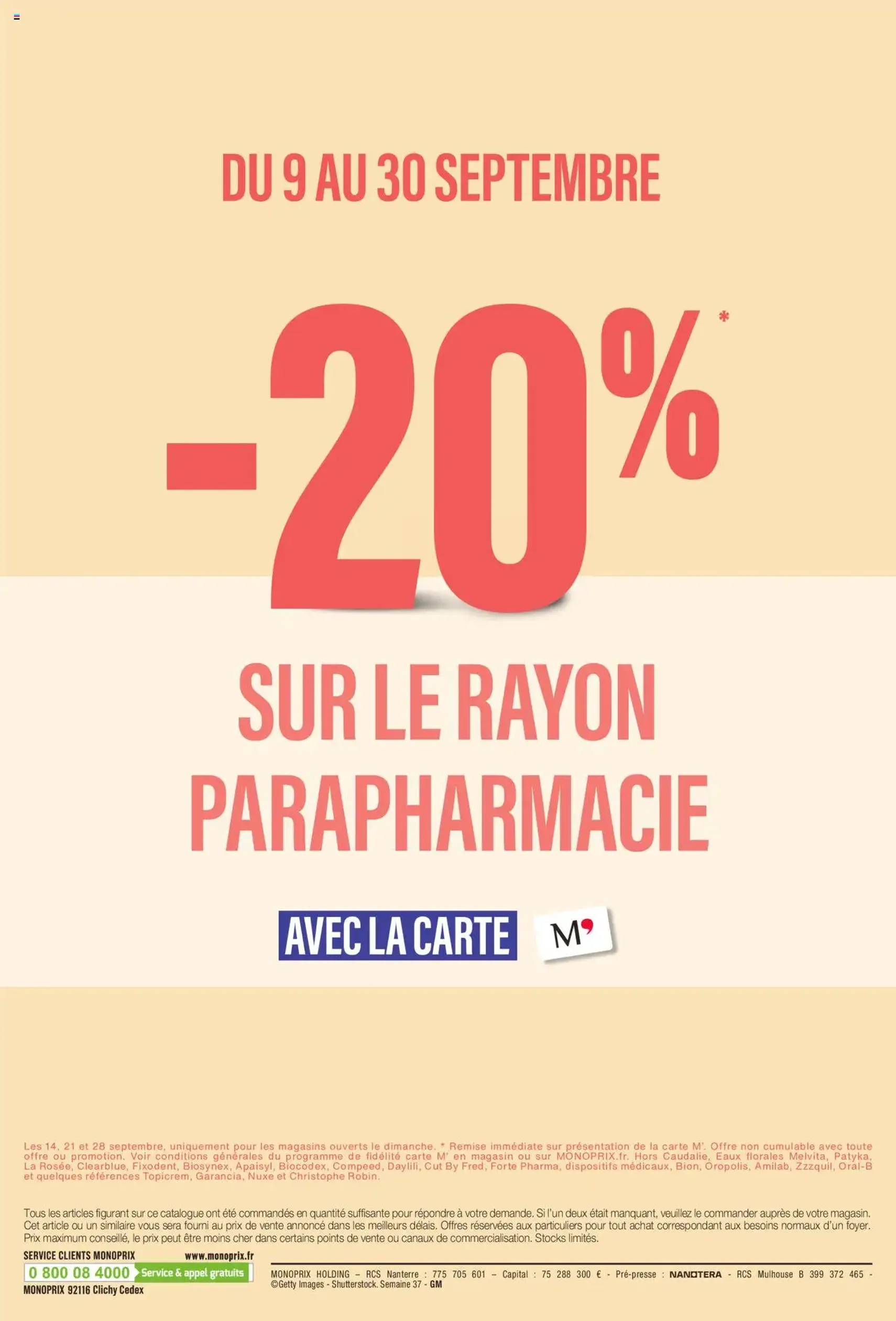 Monoprix catalogue - brochure valable à partir du 09/09/2025, page 54 sur 54 Monoprix catalogue - brochure valable à partir du 09/09/2025, page 54 sur 54