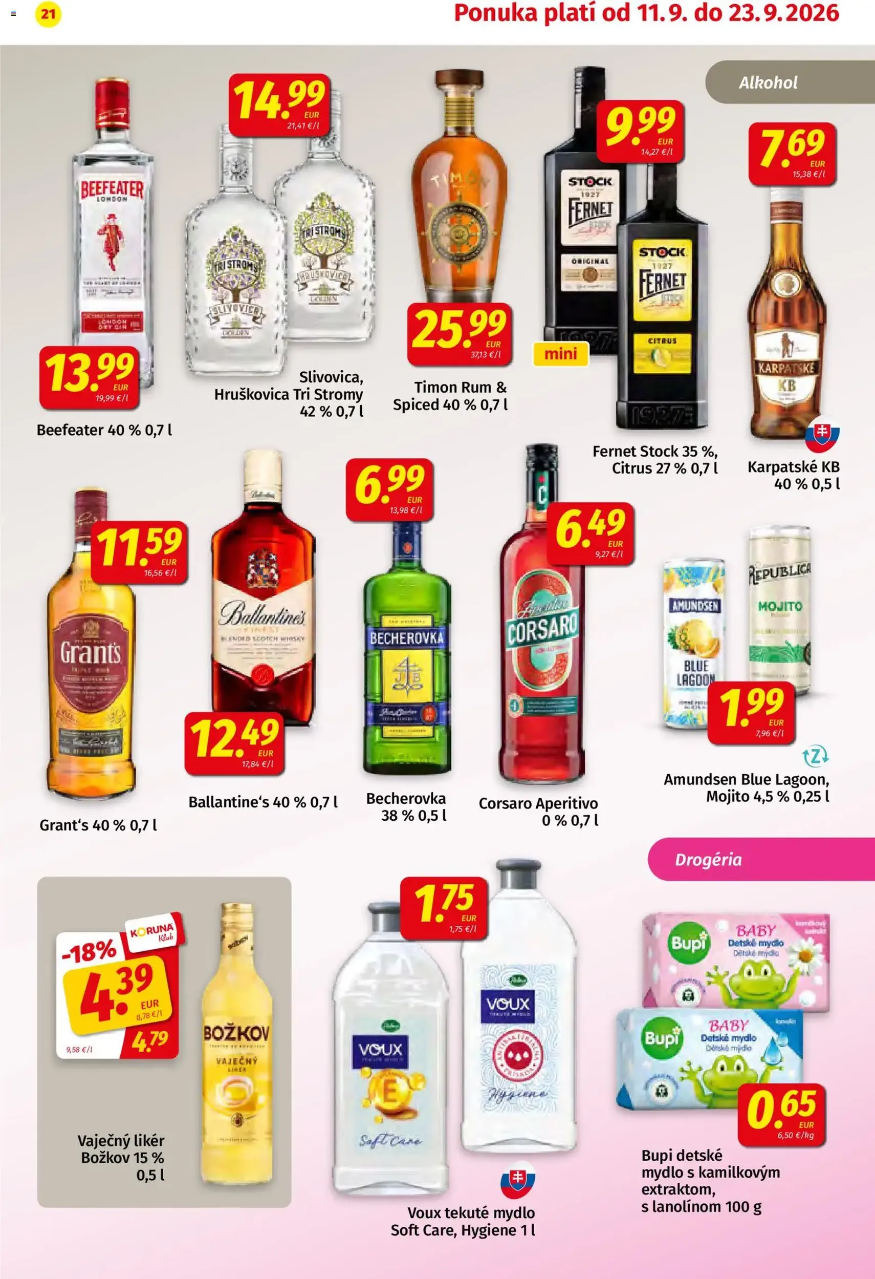 Koruna leták - platný leták od 11.09.2026 strana 21 z 24