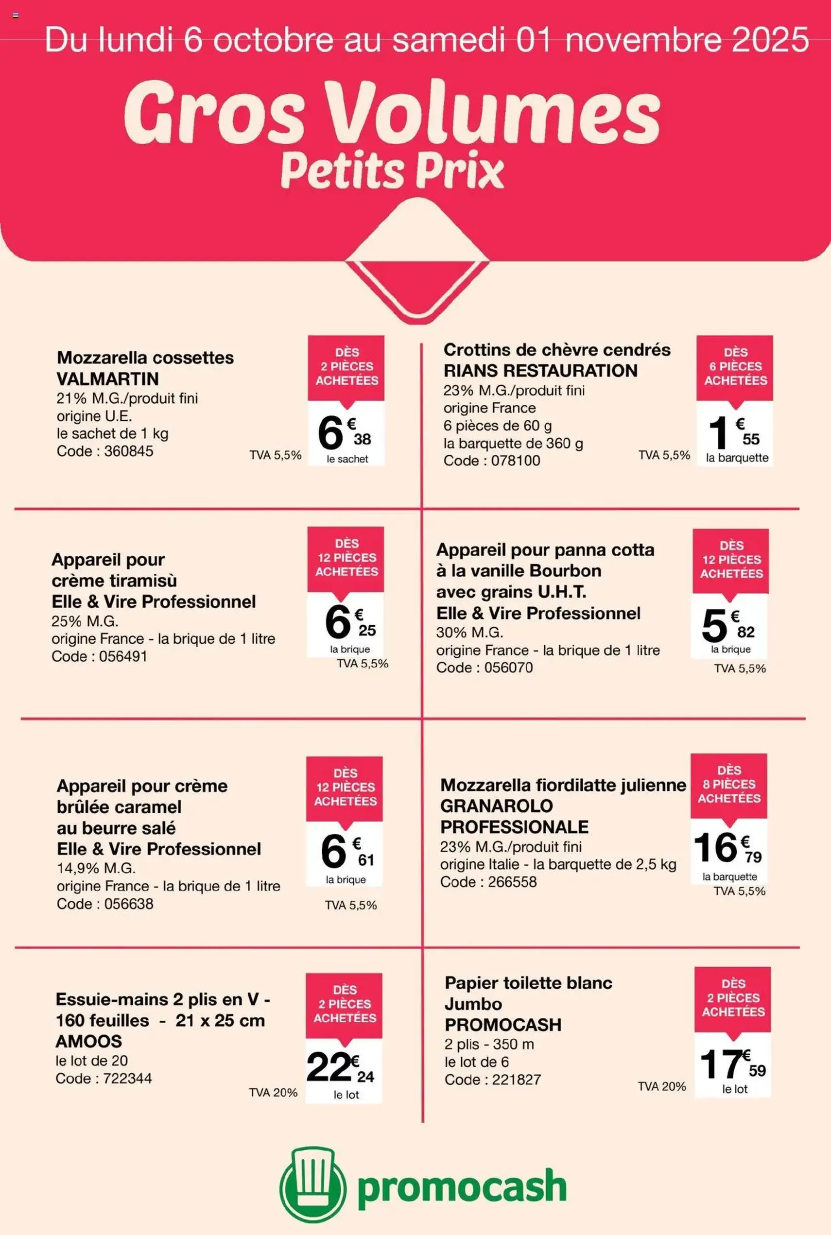 Promocash Catalogue gros volumes petits prix - brochure valable à partir du 06/10/2025, page 4 sur 5 Promocash Catalogue gros volumes petits prix - brochure valable à partir du 06/10/2025, page 4 sur 5