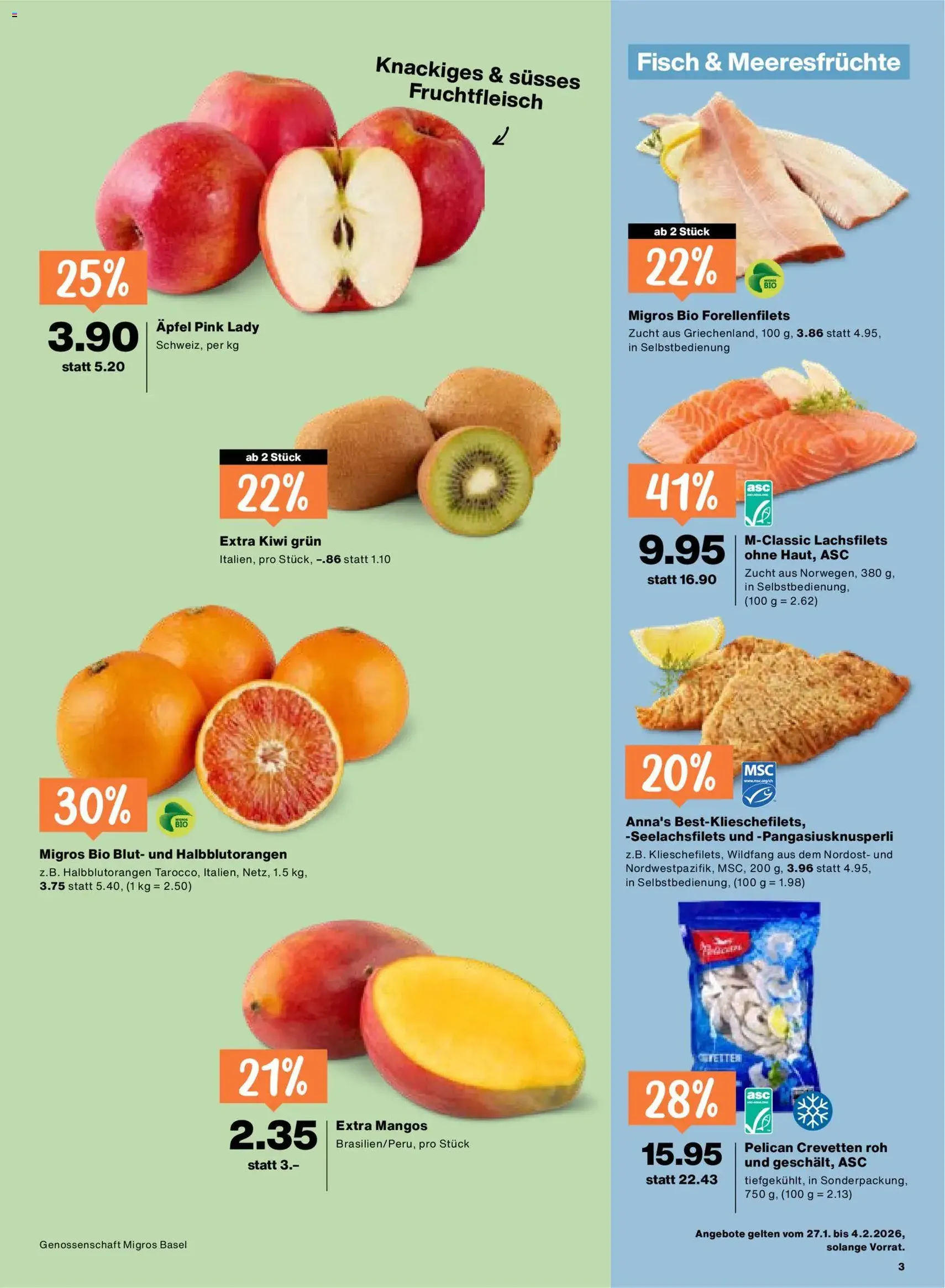 Migros Aktionen - Gültiger Prospekt ab 27.01.2026, Seite 3 von insgesamt 20