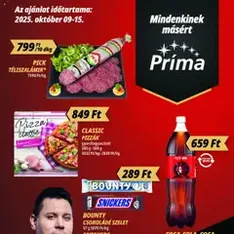 CBA Príma Akciós újság - szórólap előnézete érvényes 2025.10.09. -tól