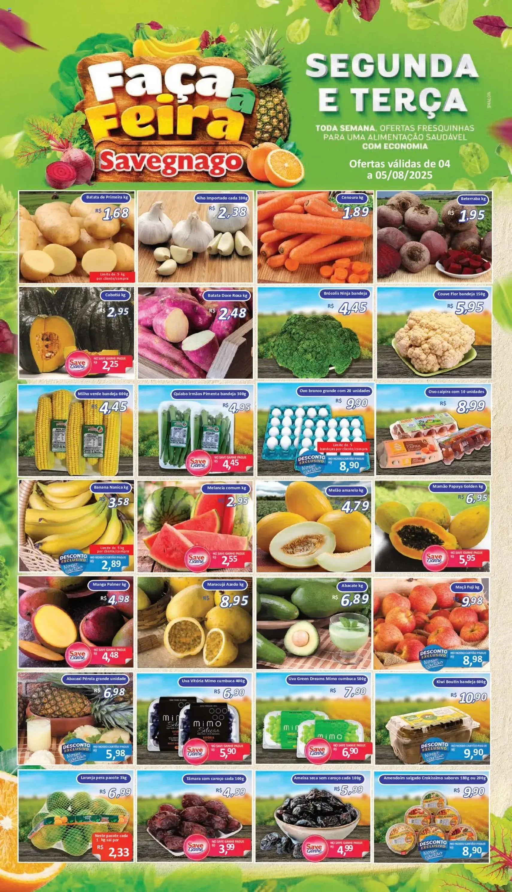 Savegnago - Ofertas da semana - folheto válido a partir de 04/08/2025 página 1 de 2