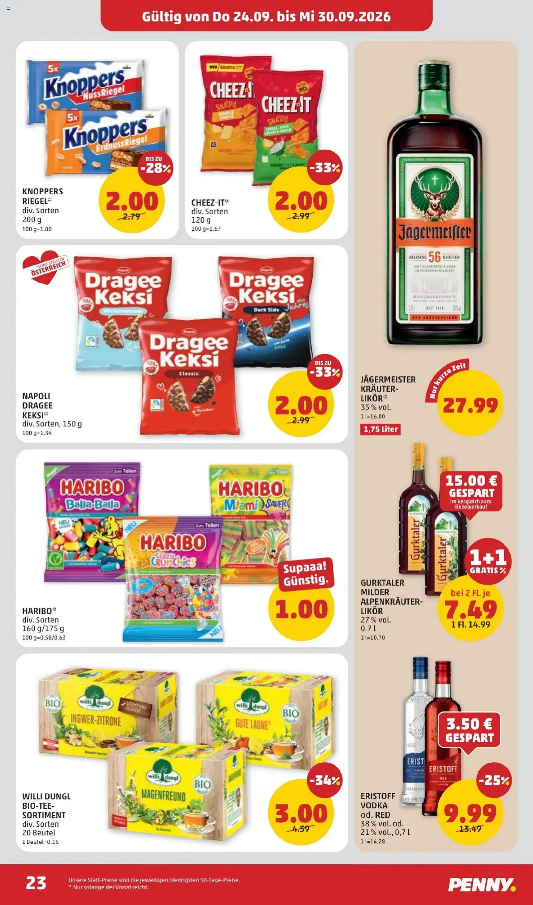 Penny Markt - Flugblatt - Gültiger Prospekt ab 24.09.2026, Seite 23 von insgesamt 28