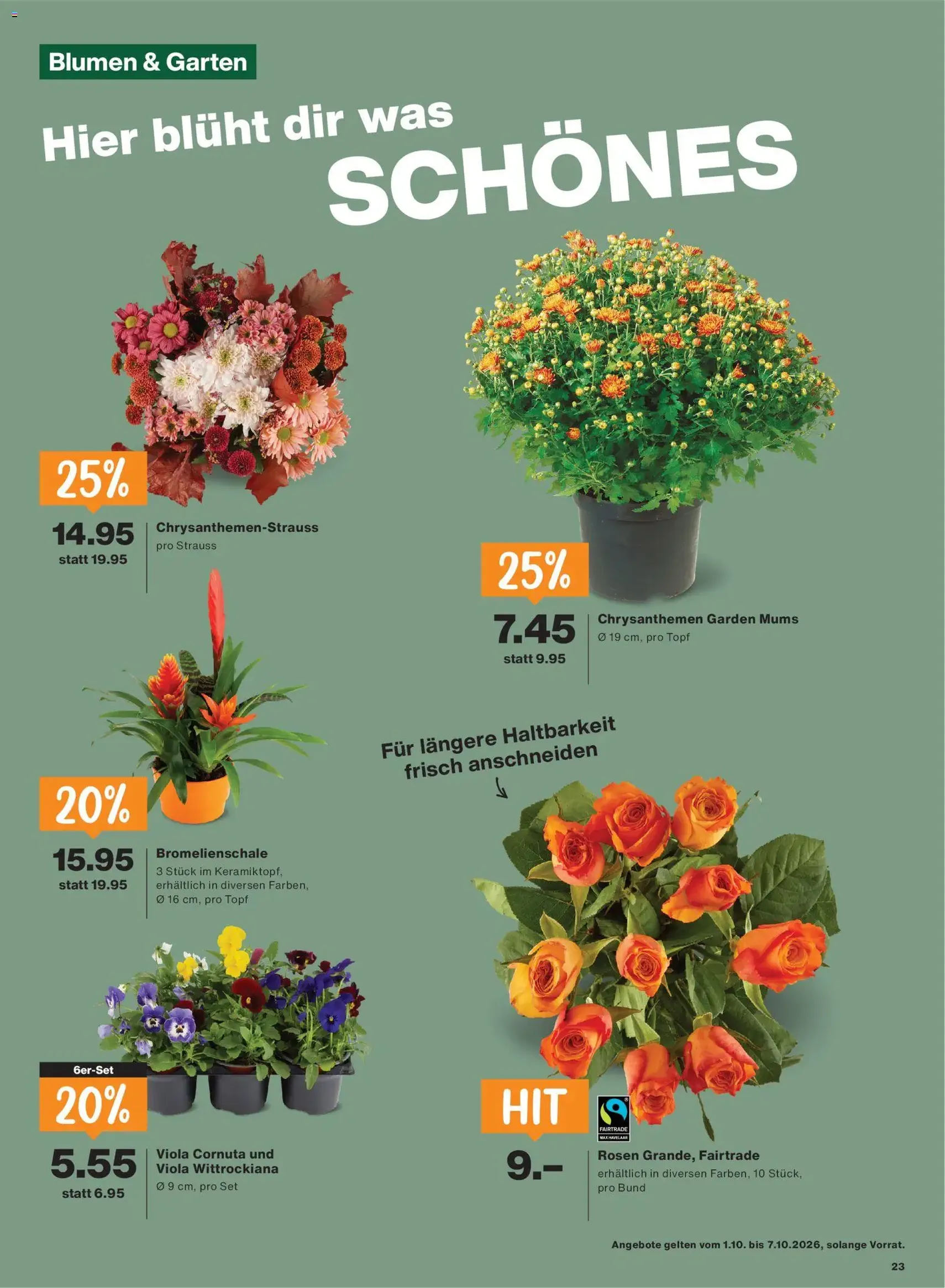 Migros aktionen - Gültiger Prospekt ab 01.10.2026, Seite 23 von insgesamt 24