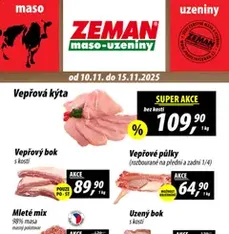 Prodejny Zeman leták - náhled letáku platný od 10.11.2025