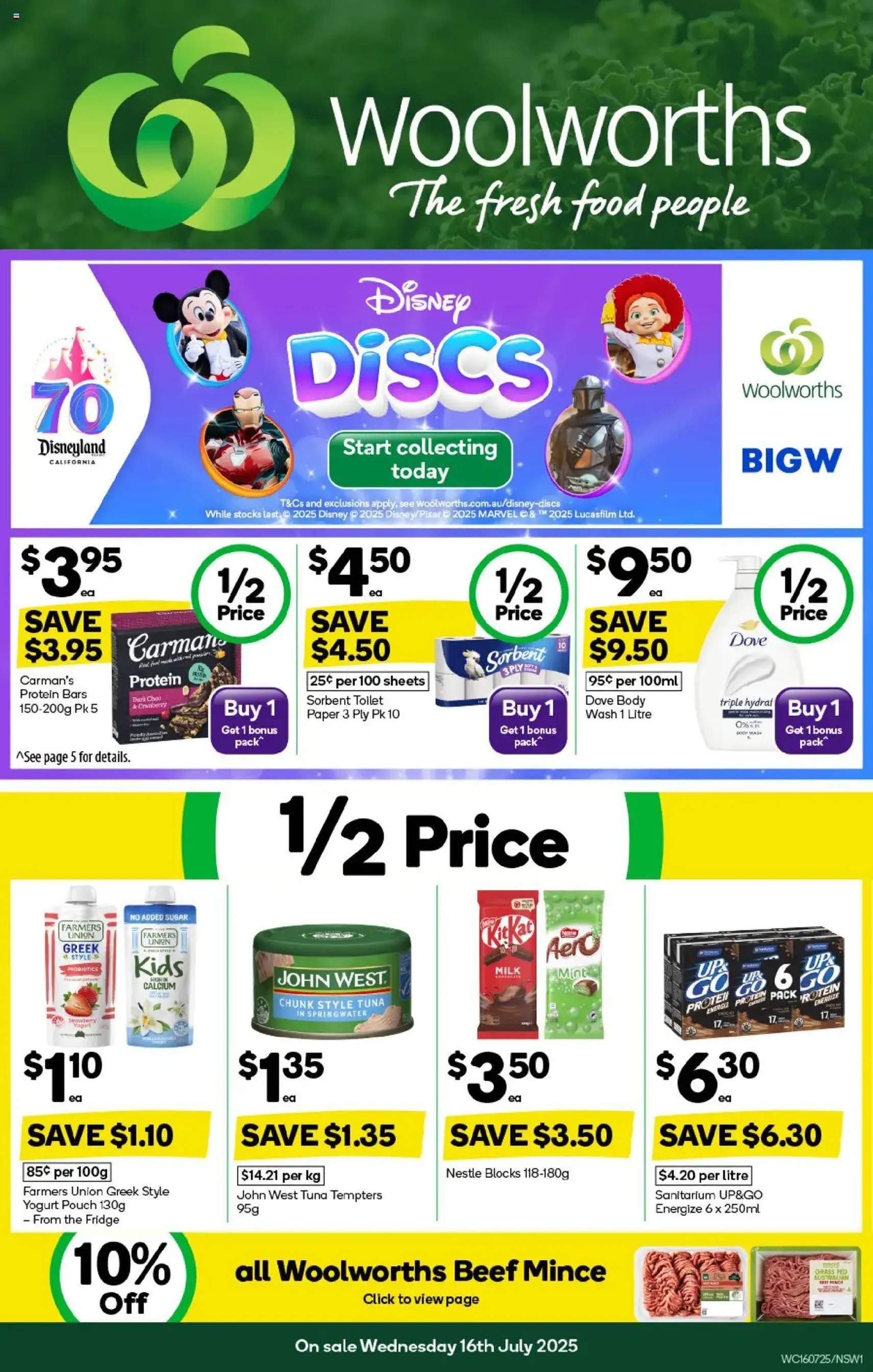 Weekly catalogue Woolworths NSW 16/07 - valid flyer from 16/07/2025, page 1 of 48