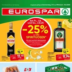 Eurospar Flugblatt - Prospekt Vorschau gültig ab 31.07.2025