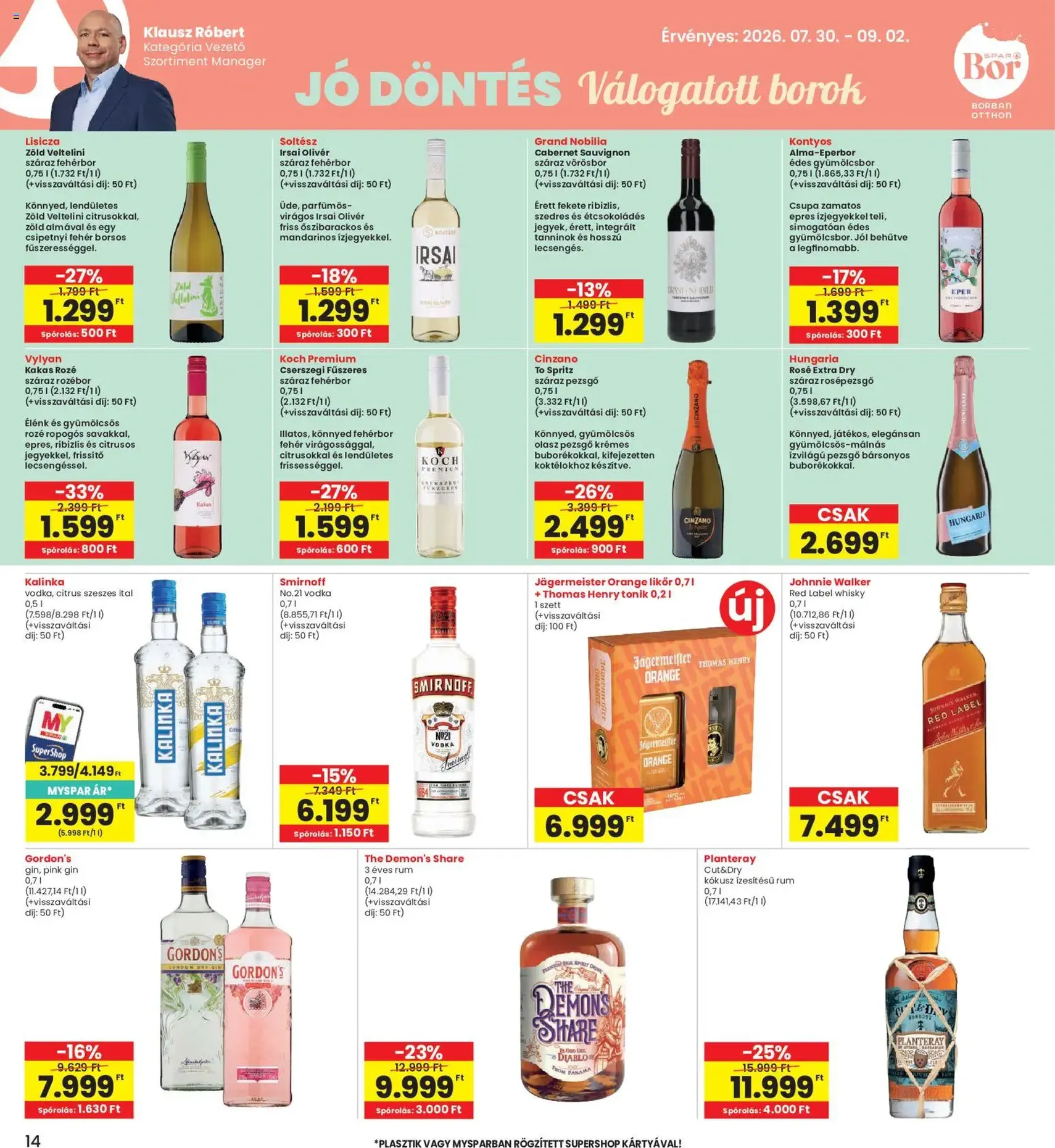 Interspar akciós újság - 2026.07.30. érvényes szórólap 14 oldal 19 oldalból