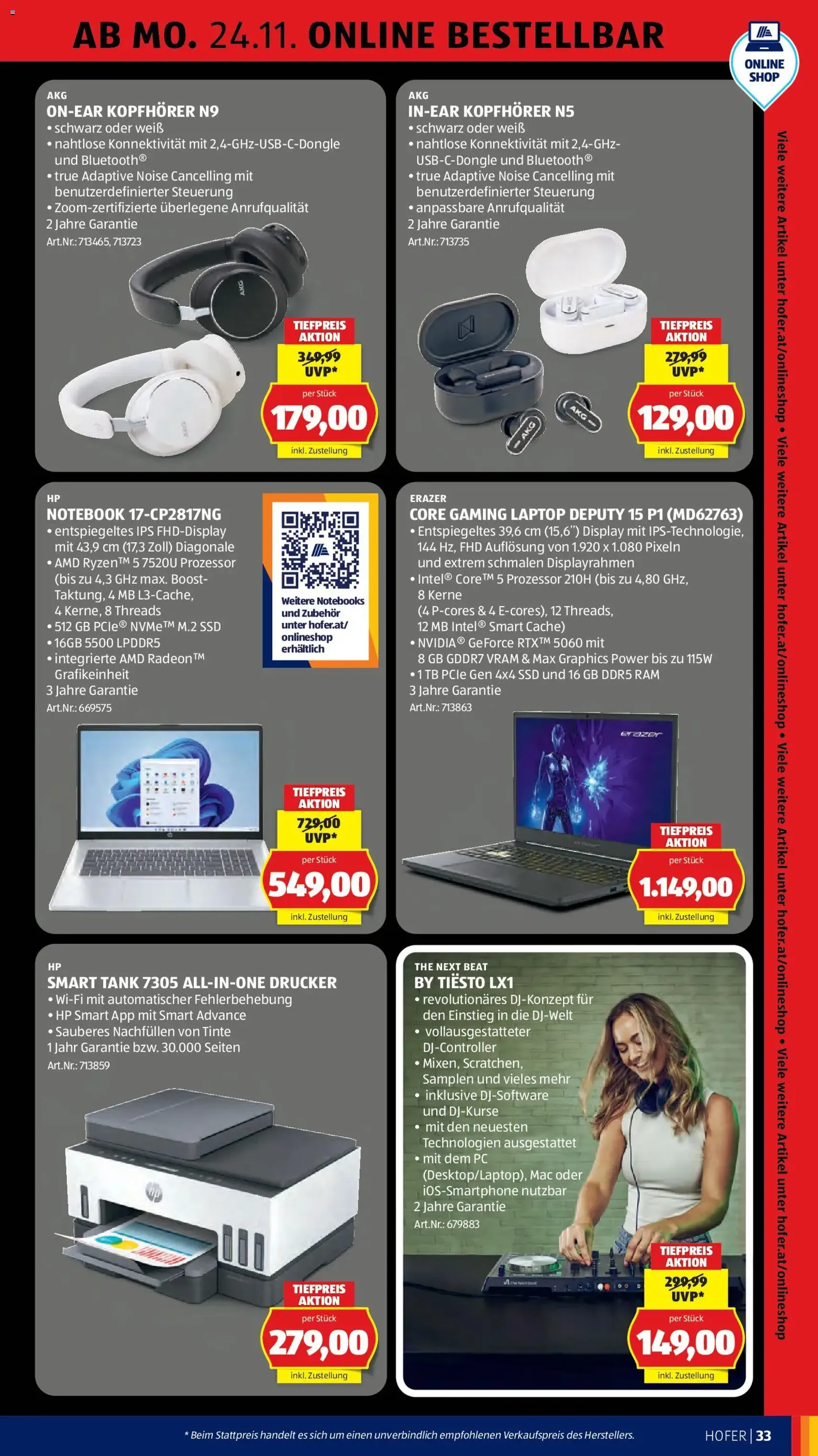 Hofer - Black Friday - Gültiger Prospekt ab 21.11.2025, Seite 47 von insgesamt 63